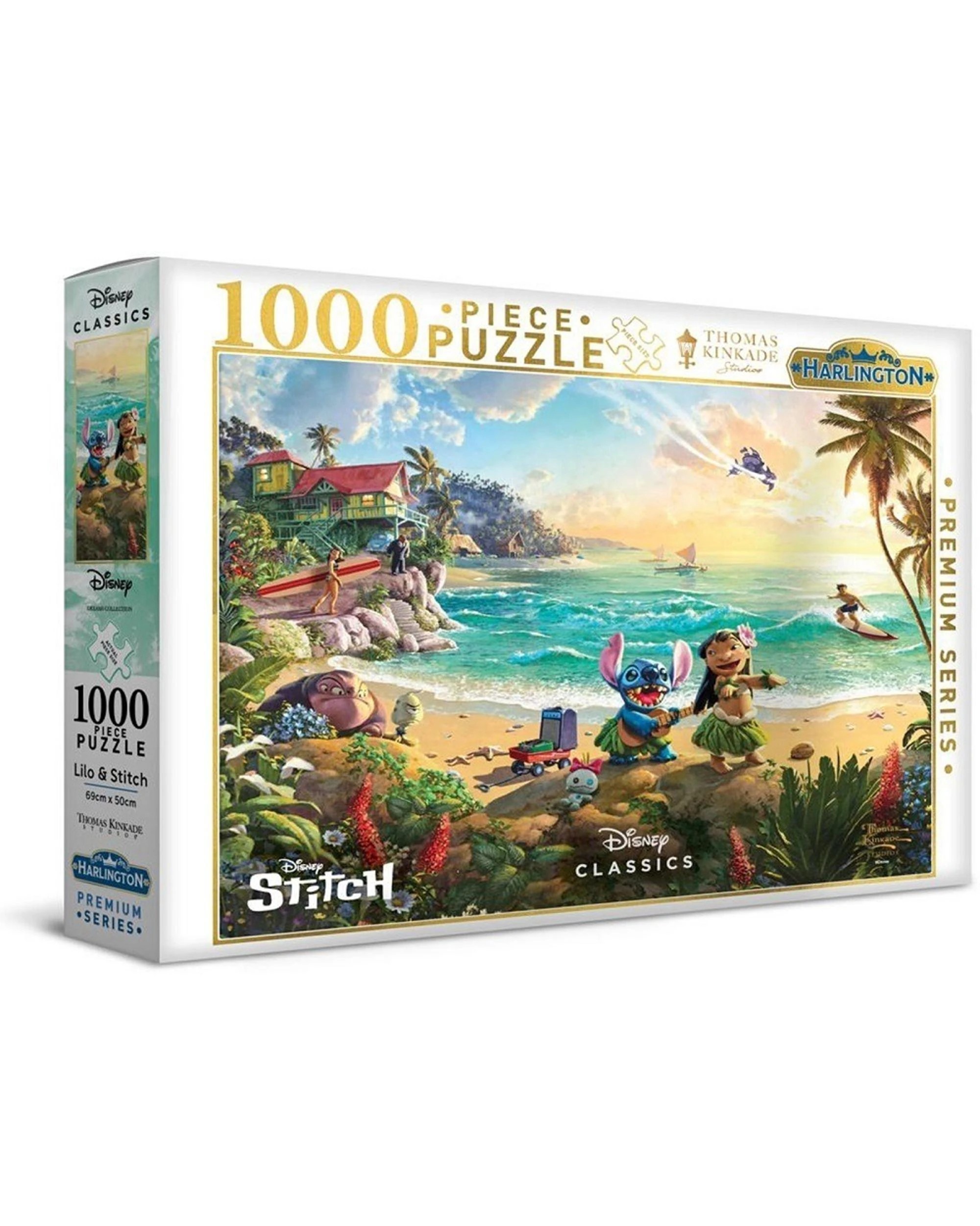 1 Harlington Thomas Kinkade Disney Lilo and Stitch 1000 Piece Jigsaw Puzzle, 1 of 1