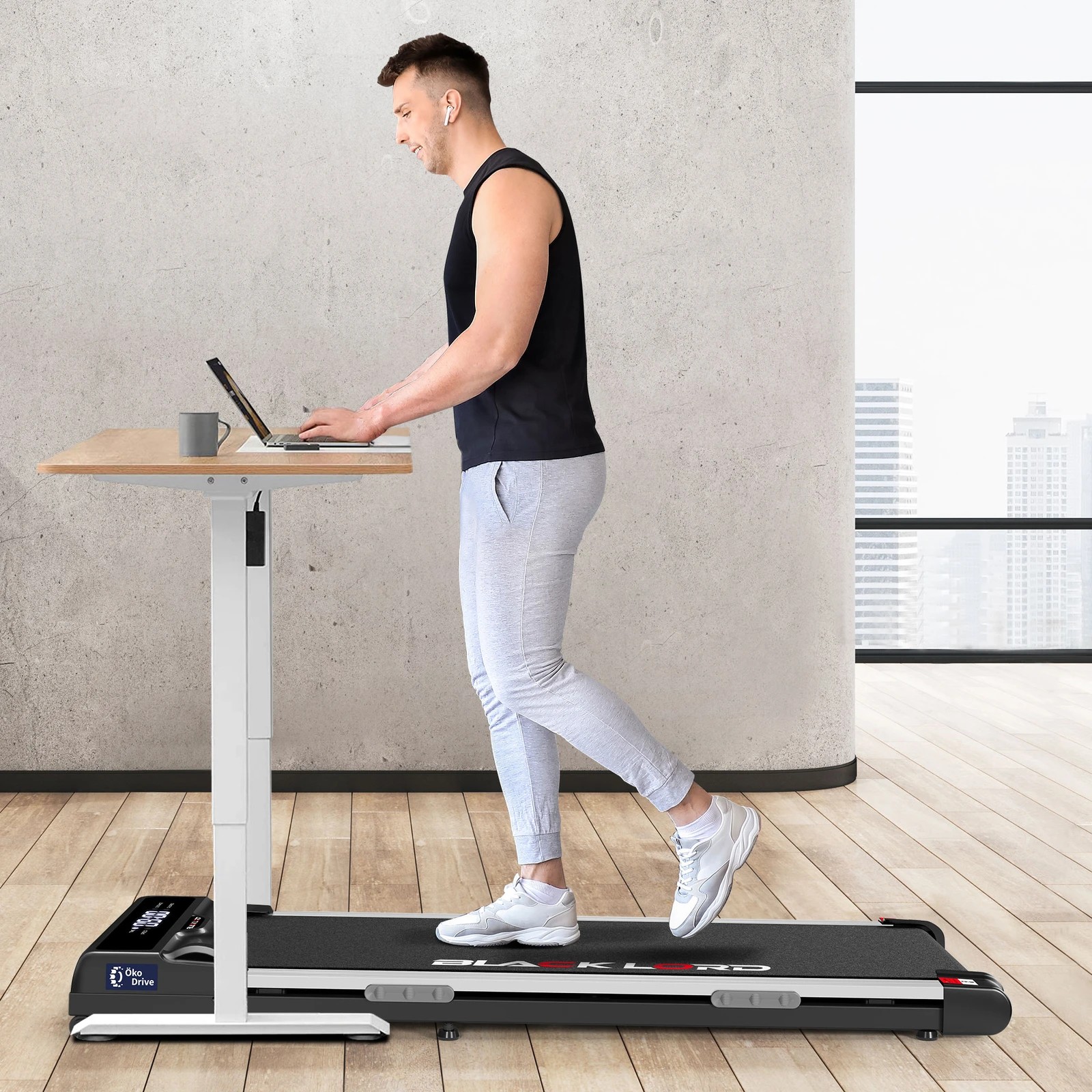 4 Black Lord Treadmill Electric Walking Pad Home Gym Incline Brushless Motor - Black, 4 of 10