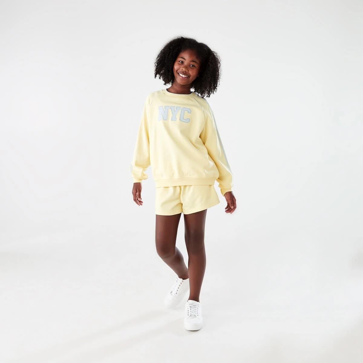 6 French Terry Crew Sweatshirt NYC LEAGUE BUTTERCREAM, 6 of 7