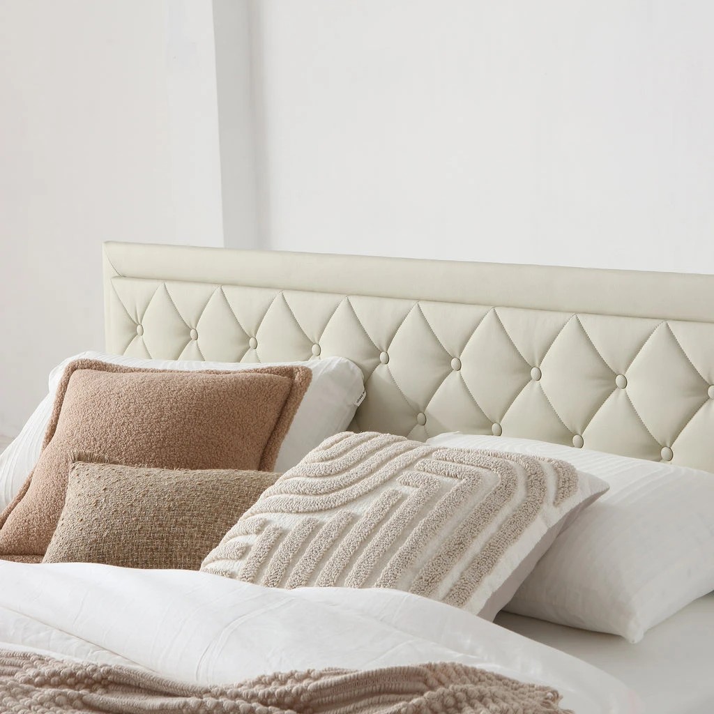 4 Zzz Atelier Vienna King Single Storage Bed Frame with Gas Lift and Adjustable Headboard - Beige, 4 of 9