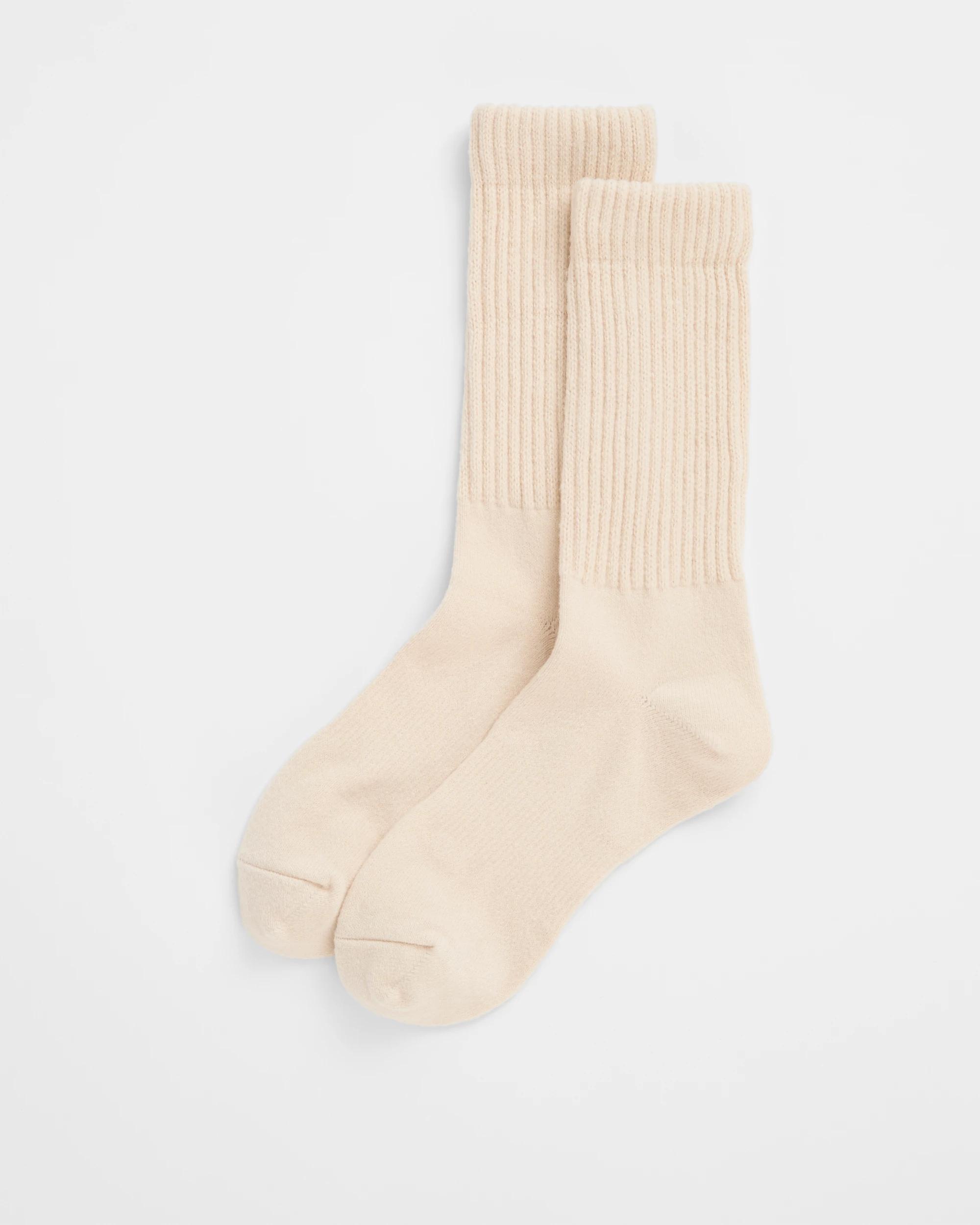 1 Target Woman Scrunch Home Crew Socks OATMEAL, 1 of 3