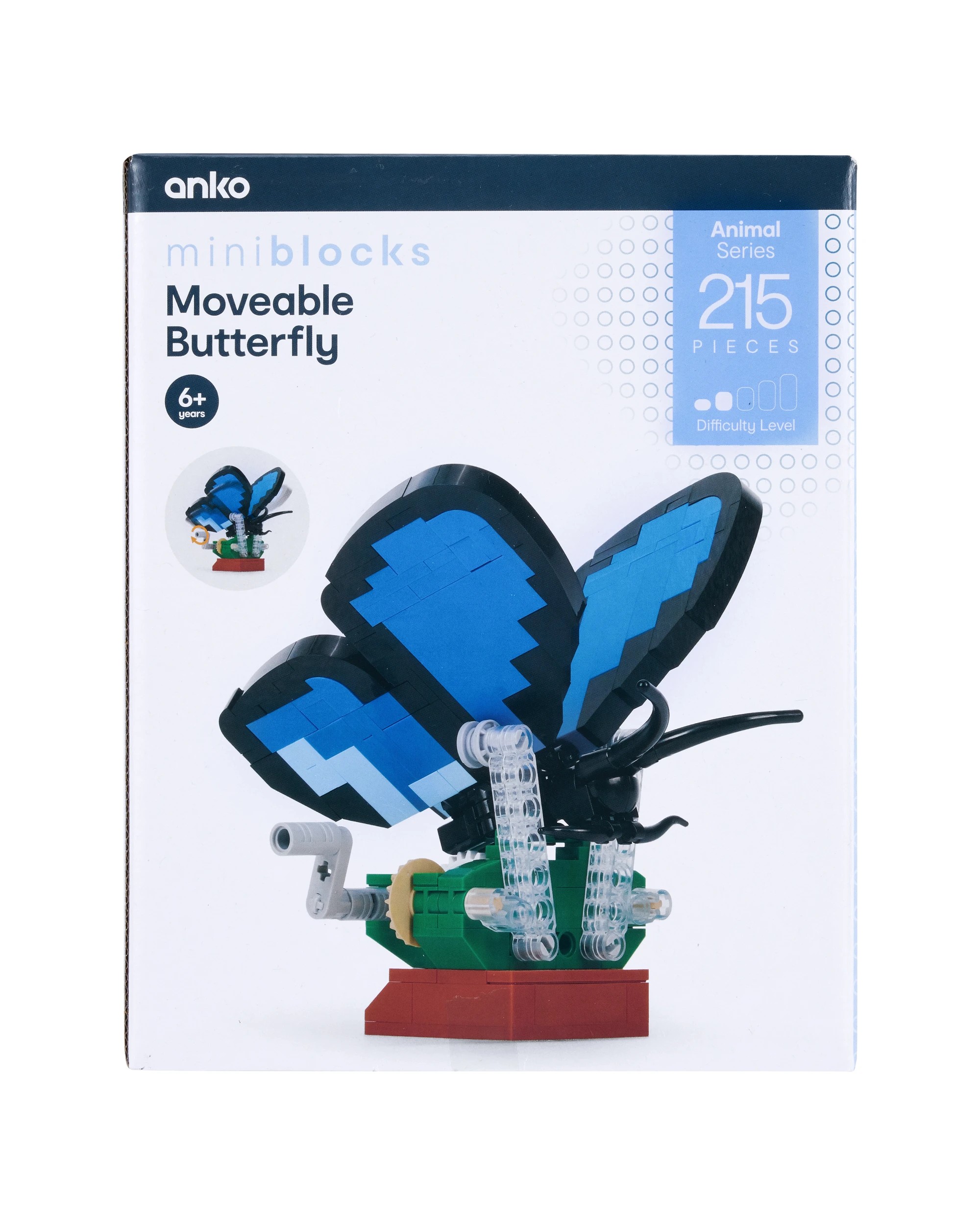1 215 Piece Mini Blocks Animal Series: Moveable Butterfly, 1 of 2