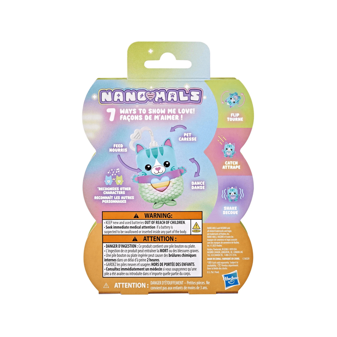 4 Hasbro Nano-Mals Pawtricia the Blue Kitty Electronic Fidget Pet, 4 of 6