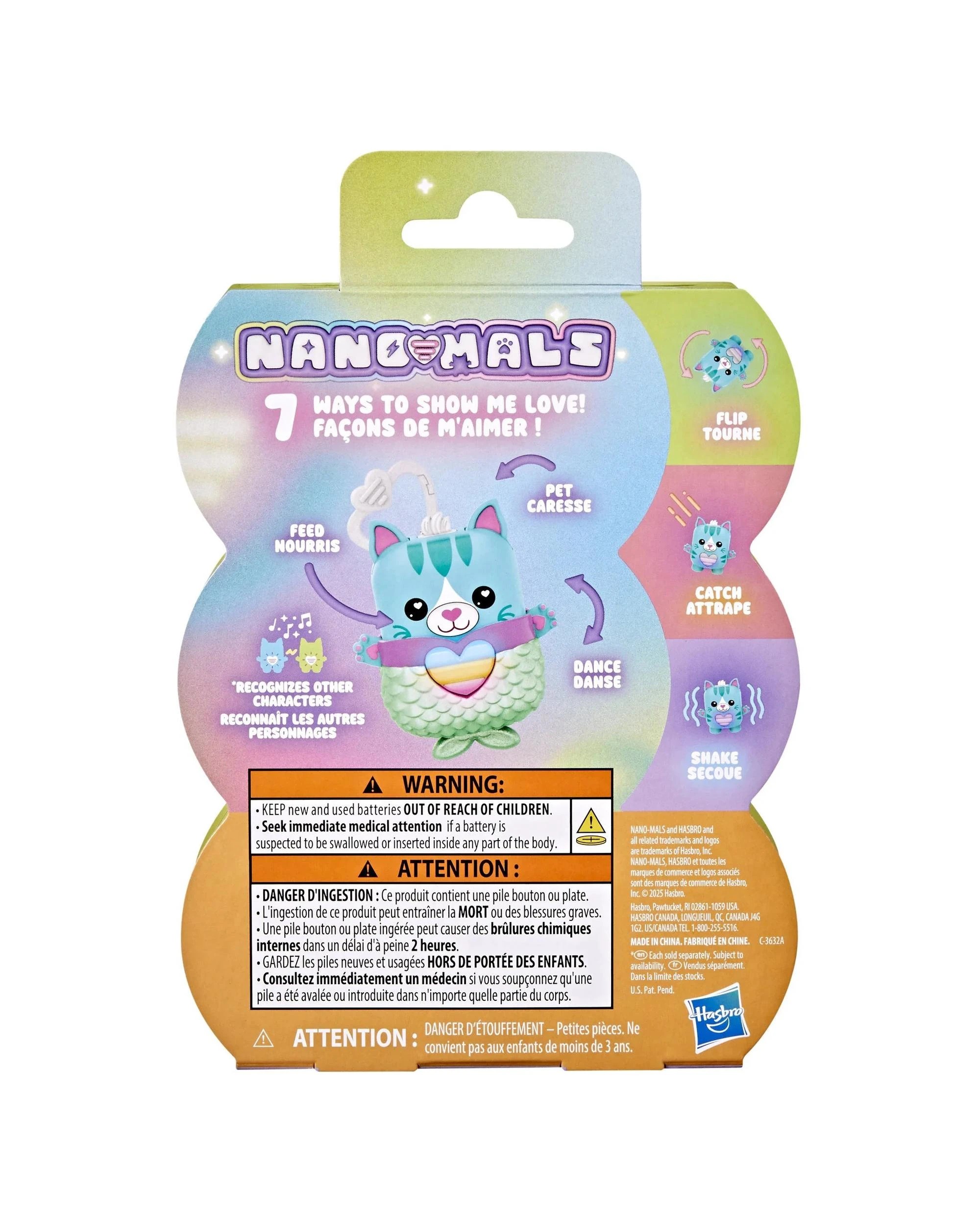 4 Hasbro Nano-Mals Pawtricia the Blue Kitty Electronic Fidget Pet, 4 of 6