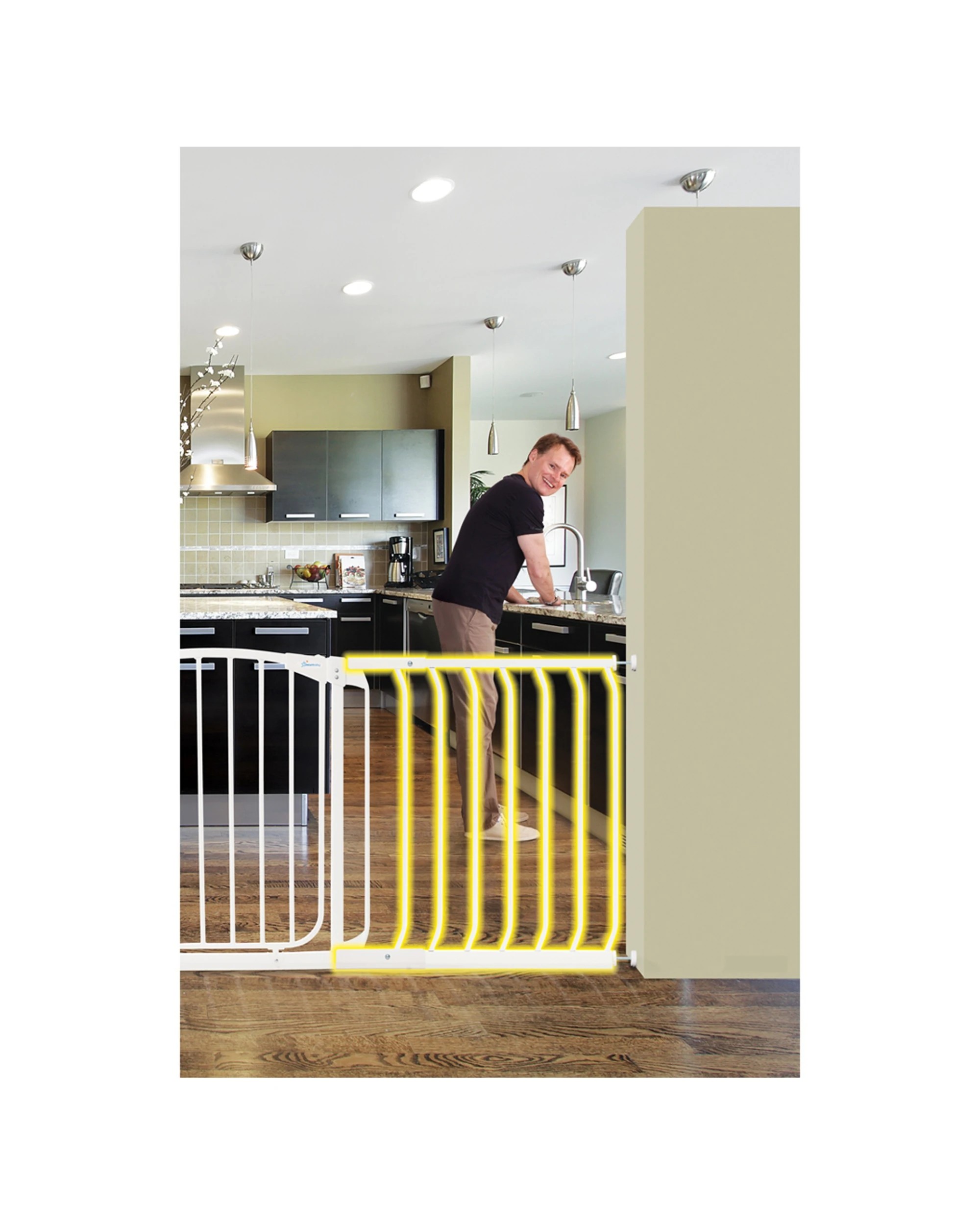 2 Dreambaby Chelsea Extension For Baby Safety Gate Childproof Access 54cm - White, 2 of 2