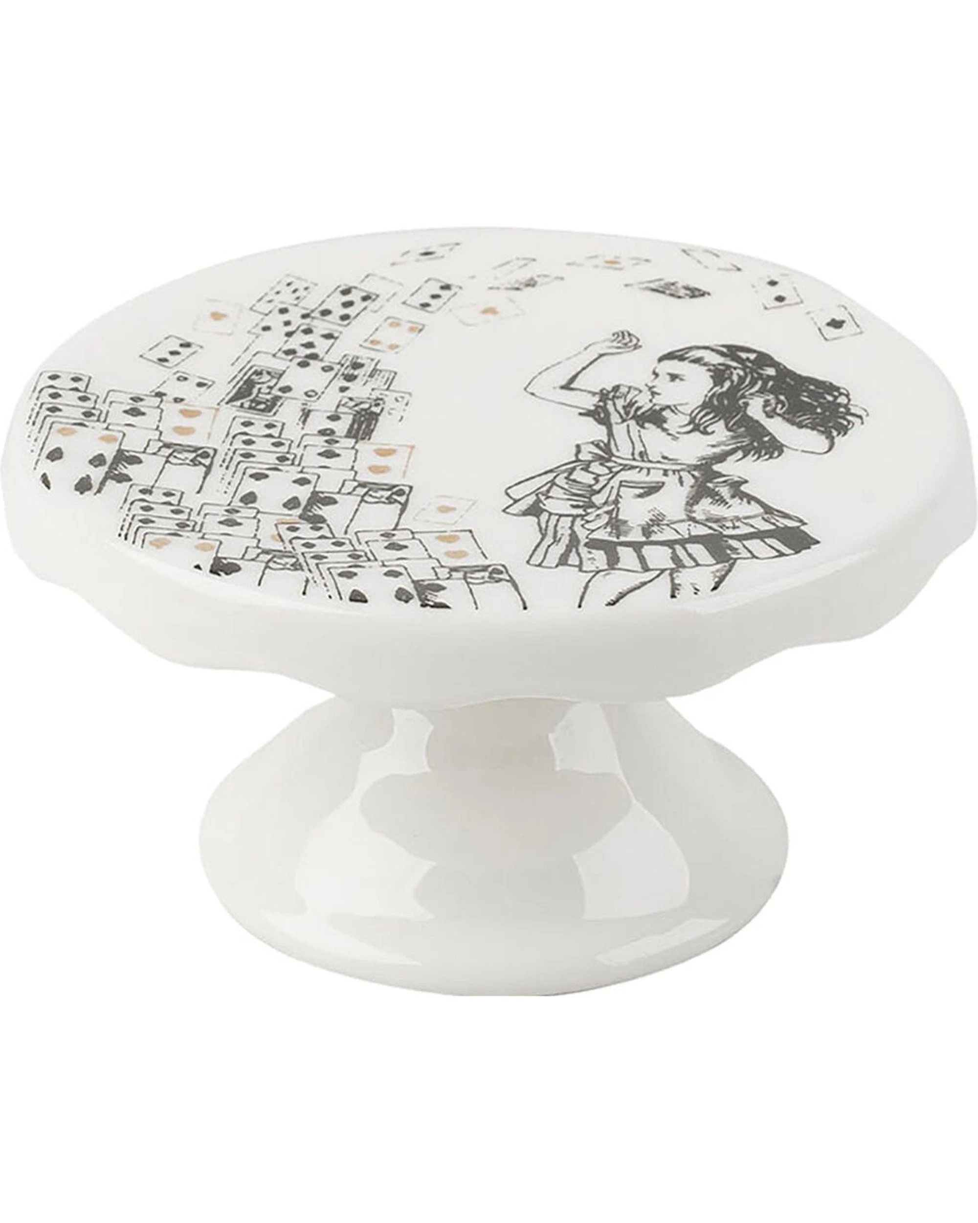2 Mikasa 2pc V & A Alice In Wonderland Mini Cake Stand Set - White, 2 of 5
