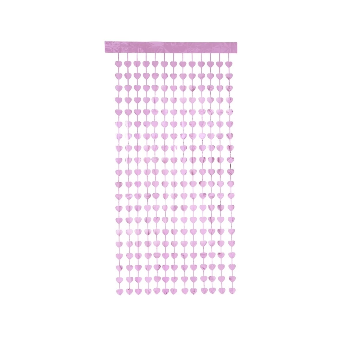 2 Pink Heart Foil Curtain, 2 of 5