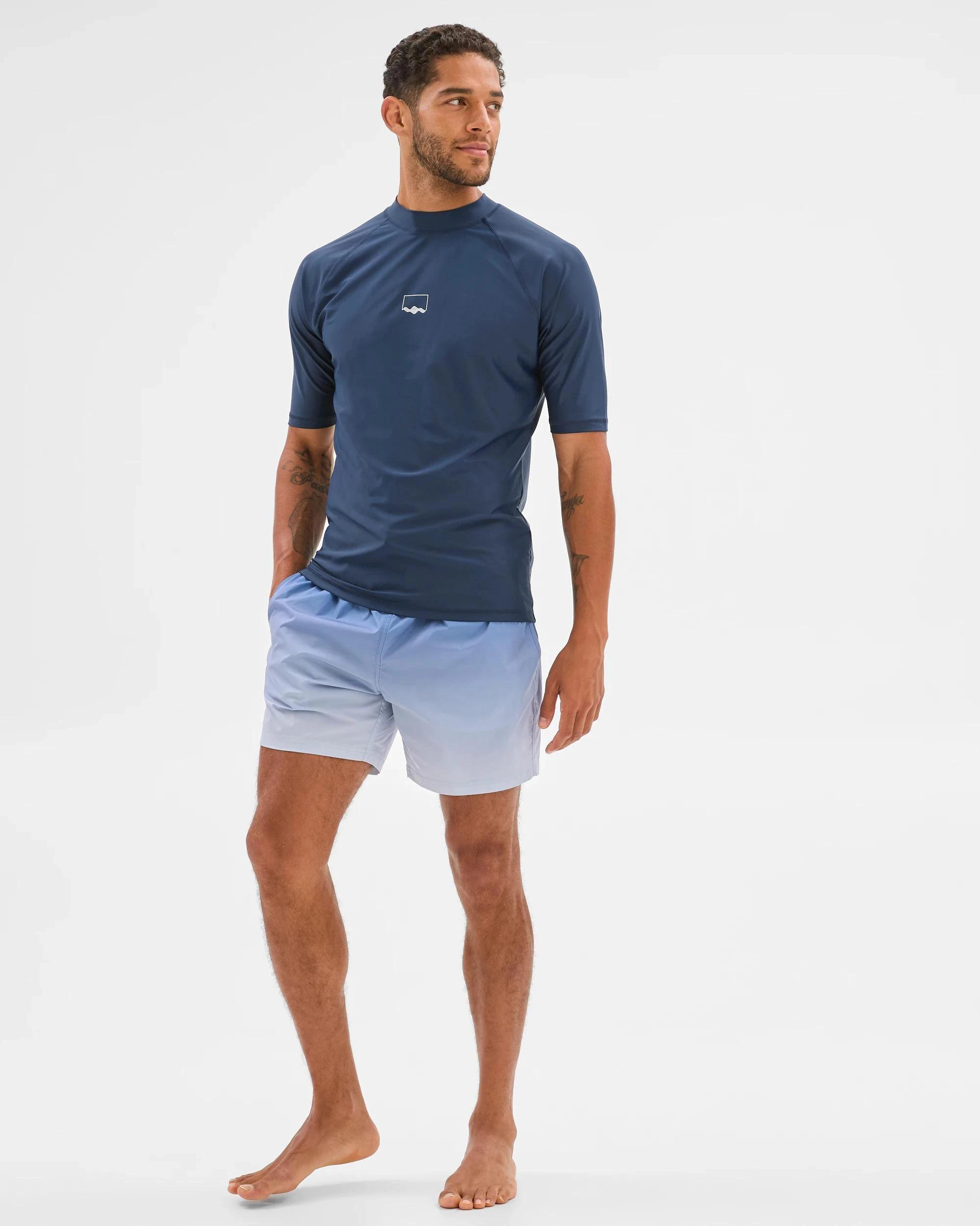 2 Target Short Sleeve Rash Vest NAVY, 2 of 5