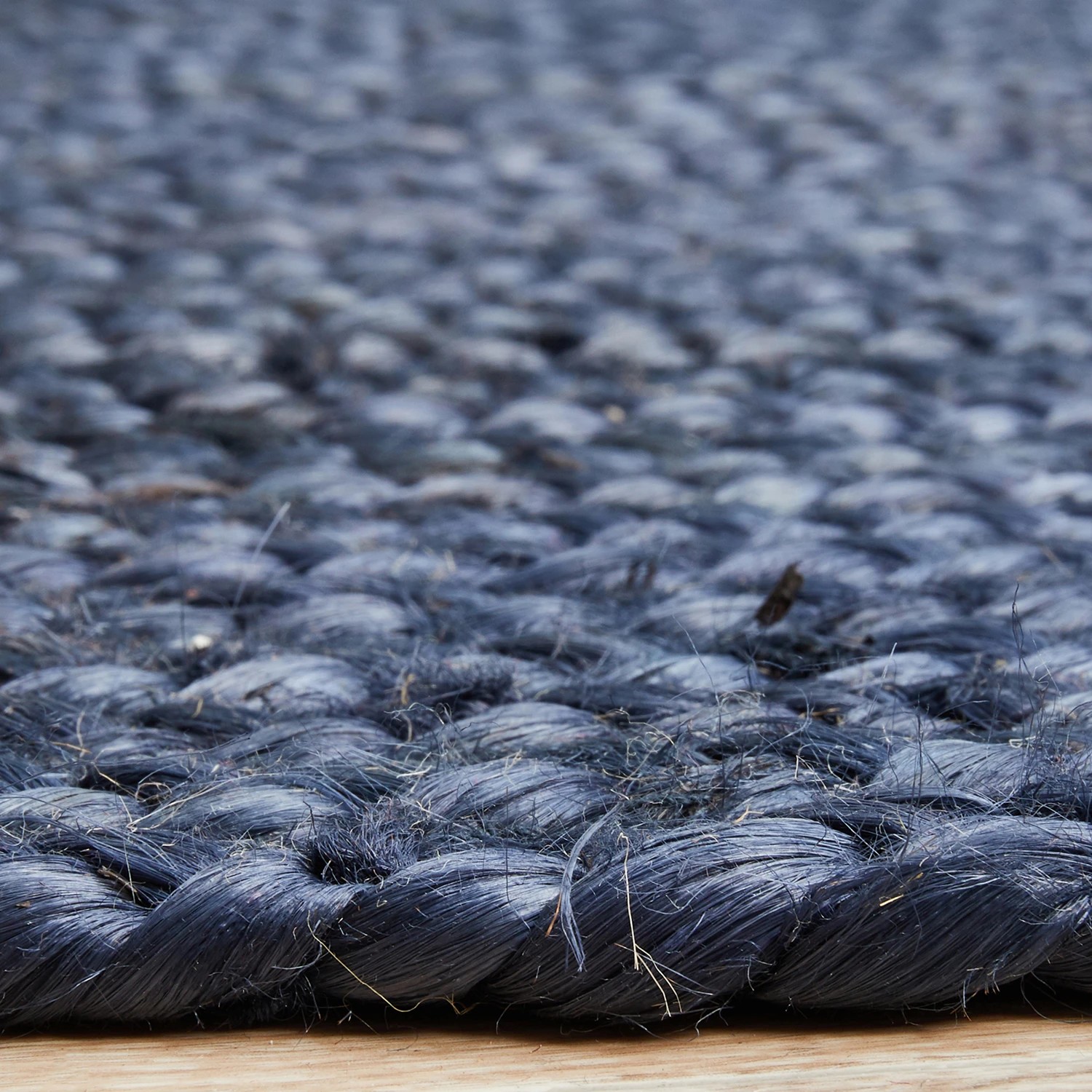 7 Common Ground Rugs Shoreline  220x150cm - Medium Oval Hand Braided Jute Rug - Blue, 7 of 9