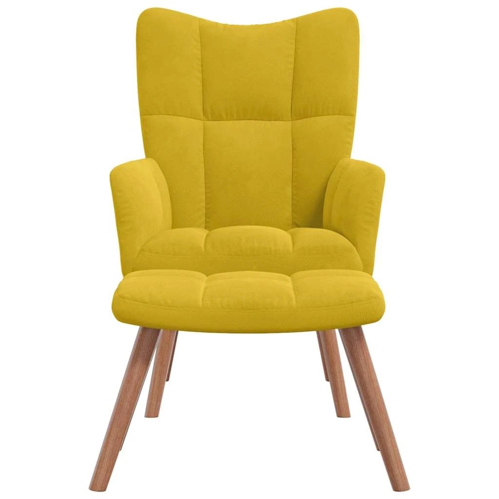3 vidaXL Relaxing chair Footrest - Yellow, 3 of 9