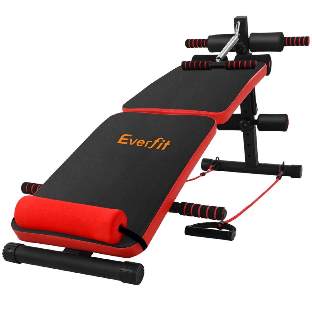 1 Everfit Weight Bench Sit Up Bench Press Foldable Home Gym Equipment - Black, 1 of 6