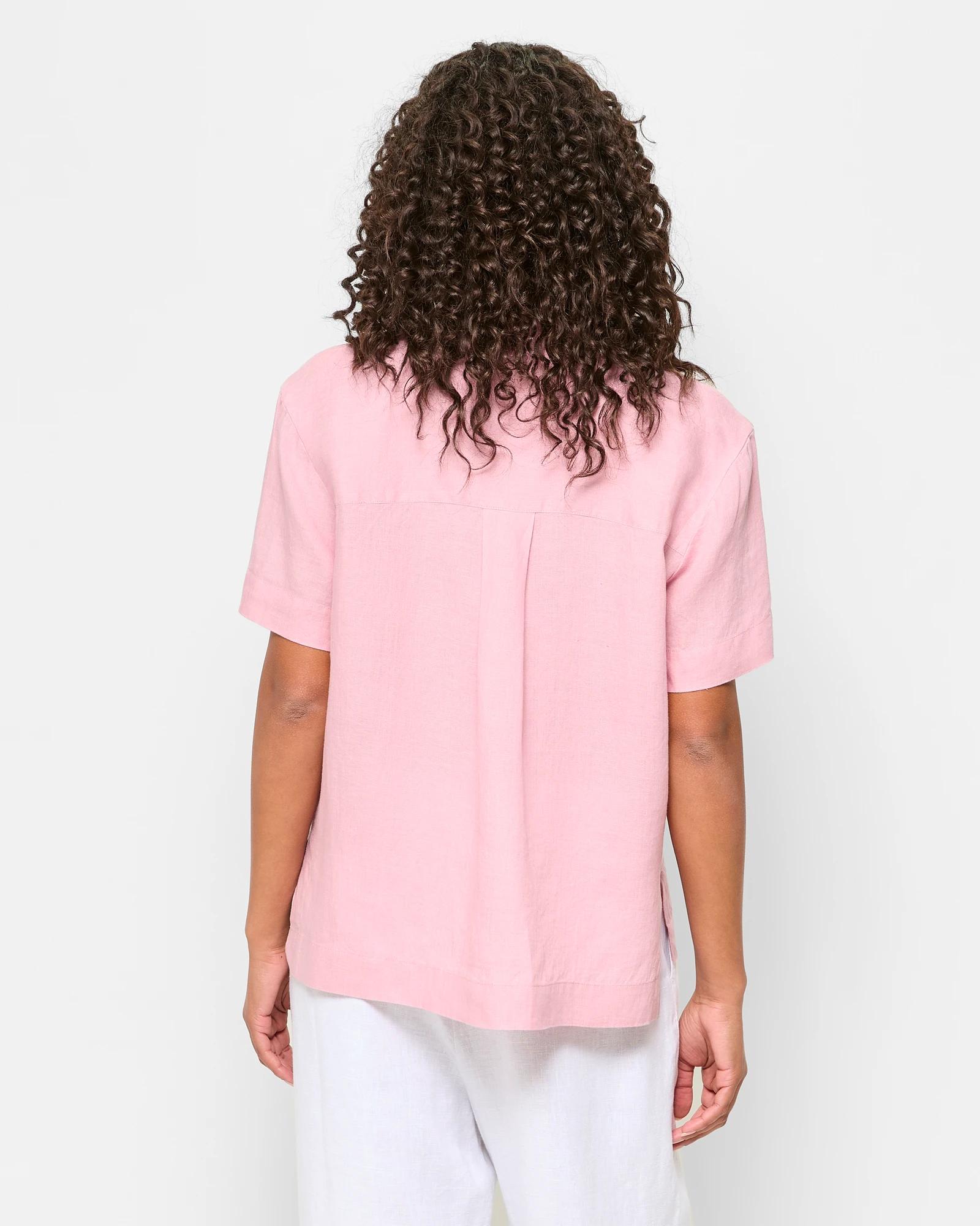 4 Target European Linen Shirt PINK, 4 of 5
