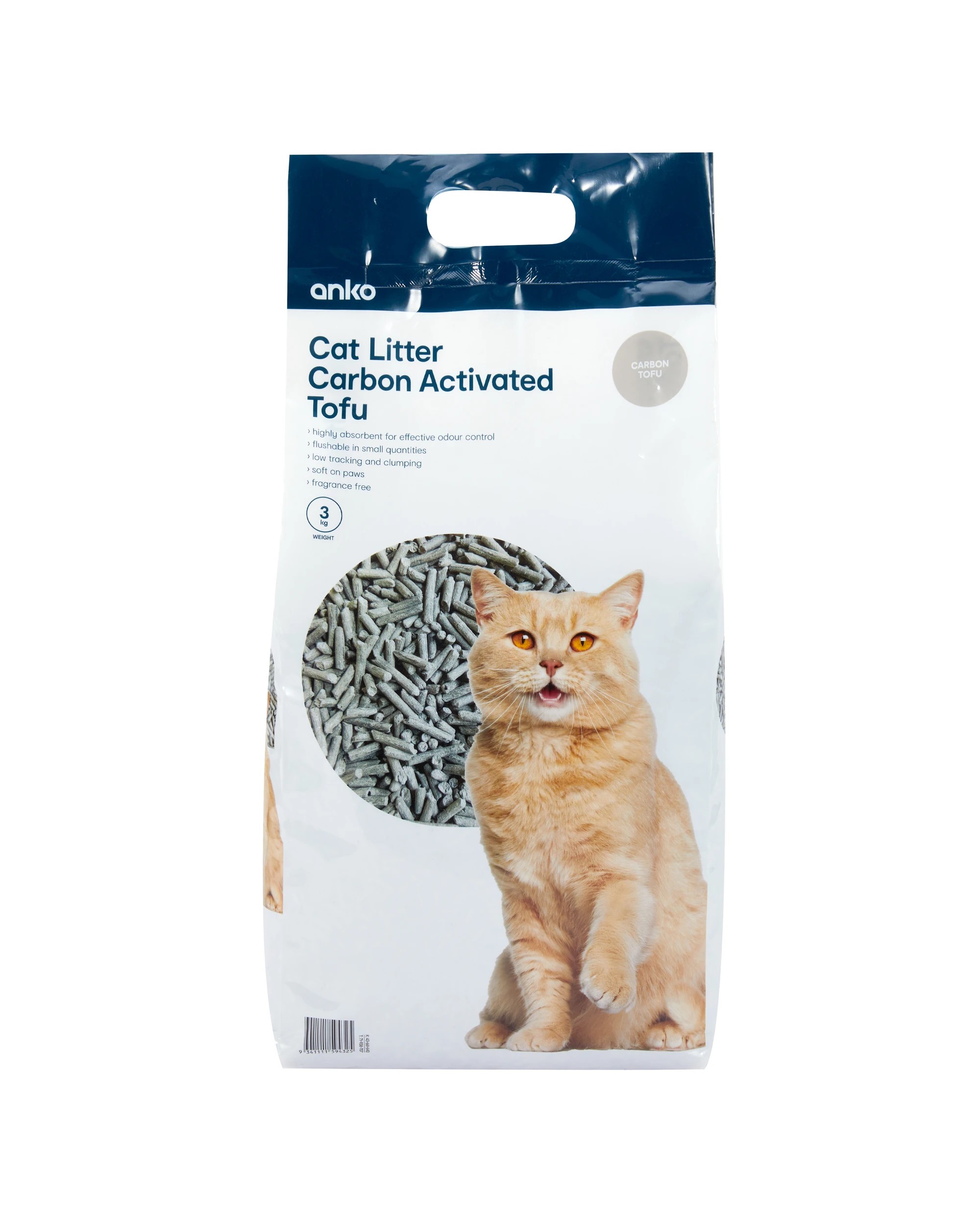 1 Tofu Cat Litter Carbon Activated 3kg, 1 of 2