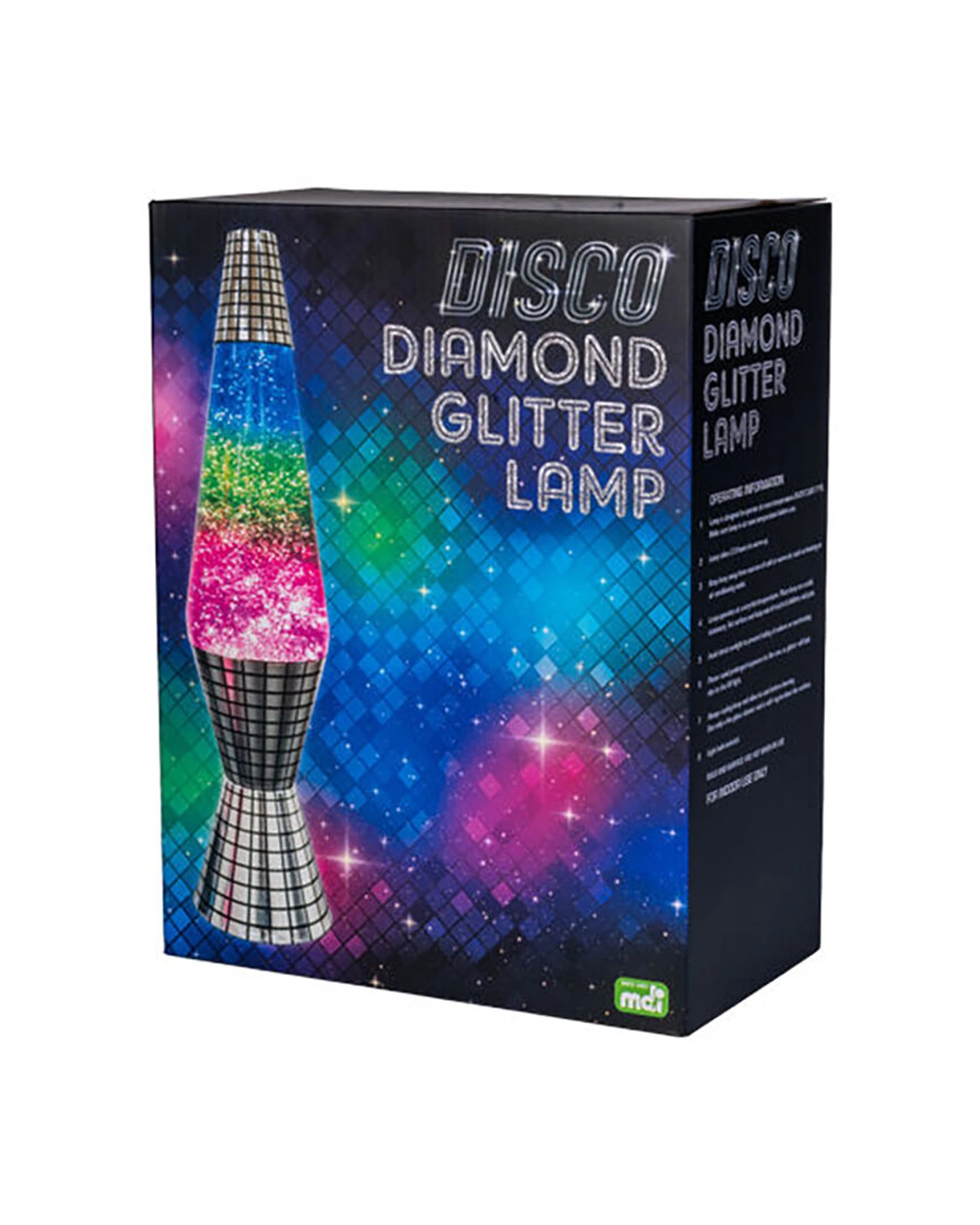 4 MDI Aus Diamond Glitter Lamp Night Light Bedside Bedroom Decor Disco Mirror - Multi, 4 of 4