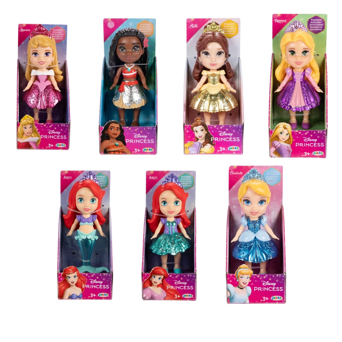 1 8cm Disney Princess Mini Doll - Assorted, 1 of 8