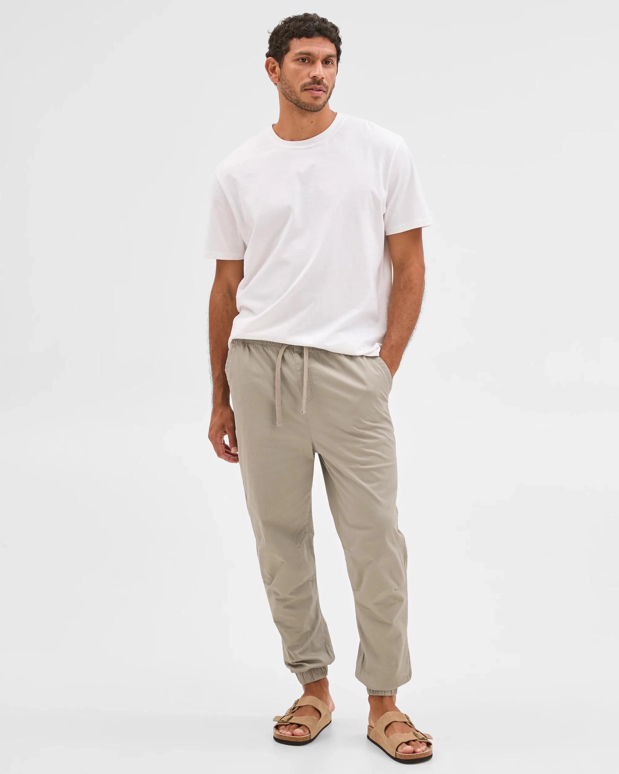 3 Target Man Australian Cotton Woven Jogger Pants ELEPHANT, 3 of 7