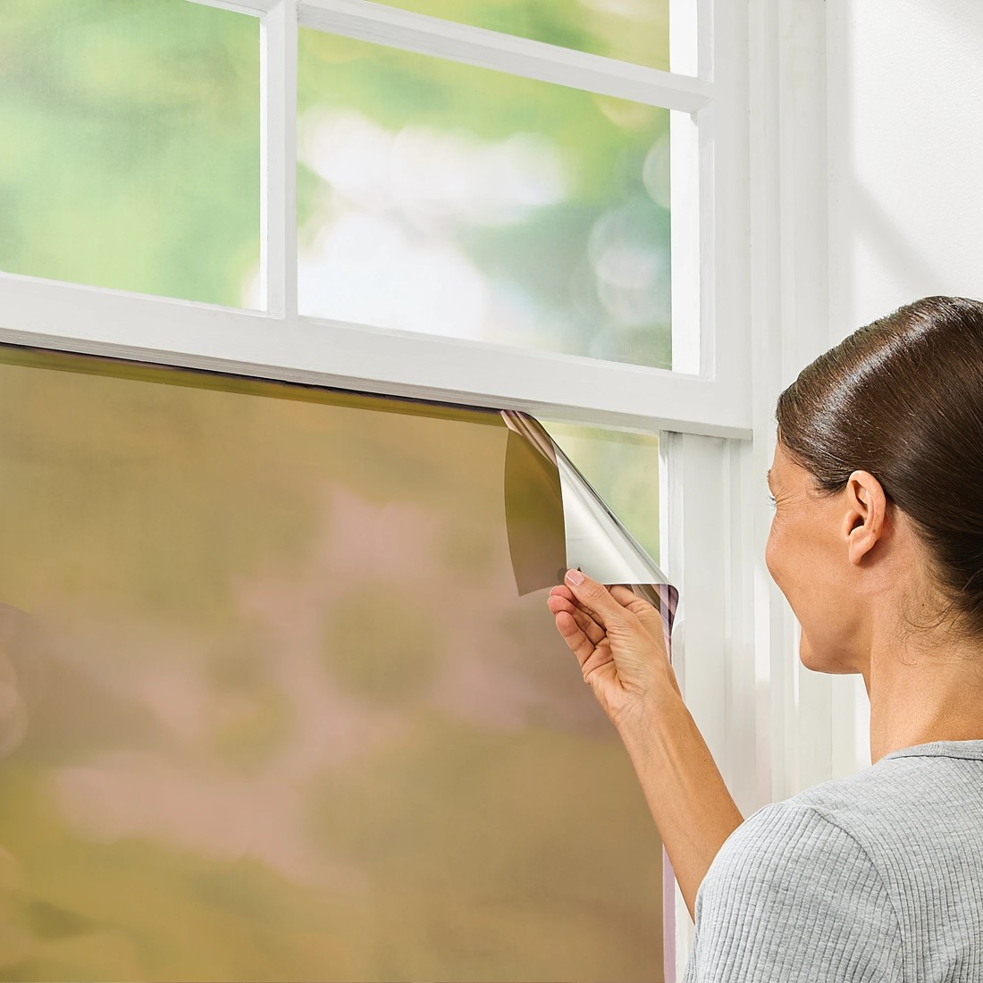 1 Removable Mirror Tinted Window Film, 1 of 6