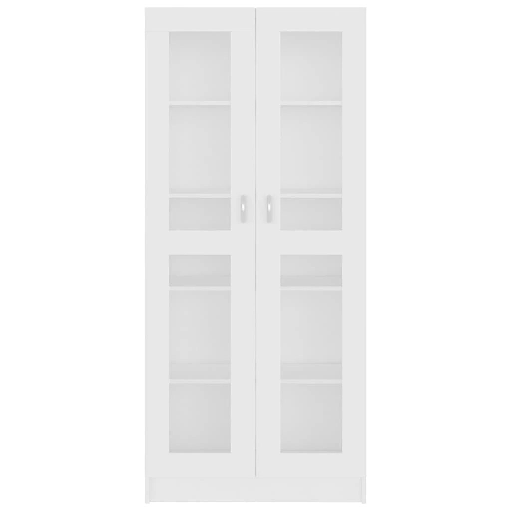 4 Vidaxl Vitrine Cabinet Engineered Wood - White, 4 of 9
