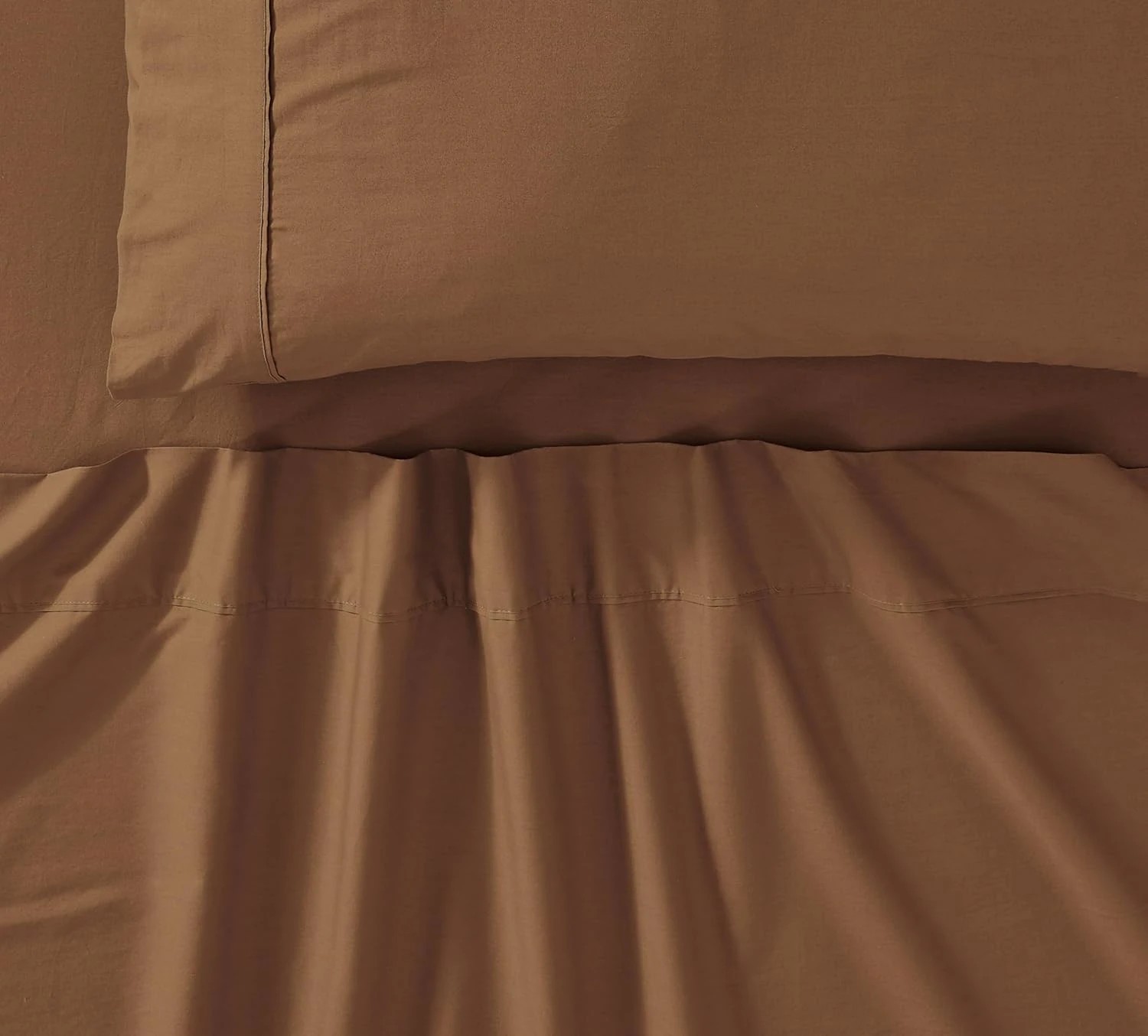 2 Gioia Casa Vintage Washed Cotton Sheet Set Soft Breathable - Single Bed - Rust, 2 of 4