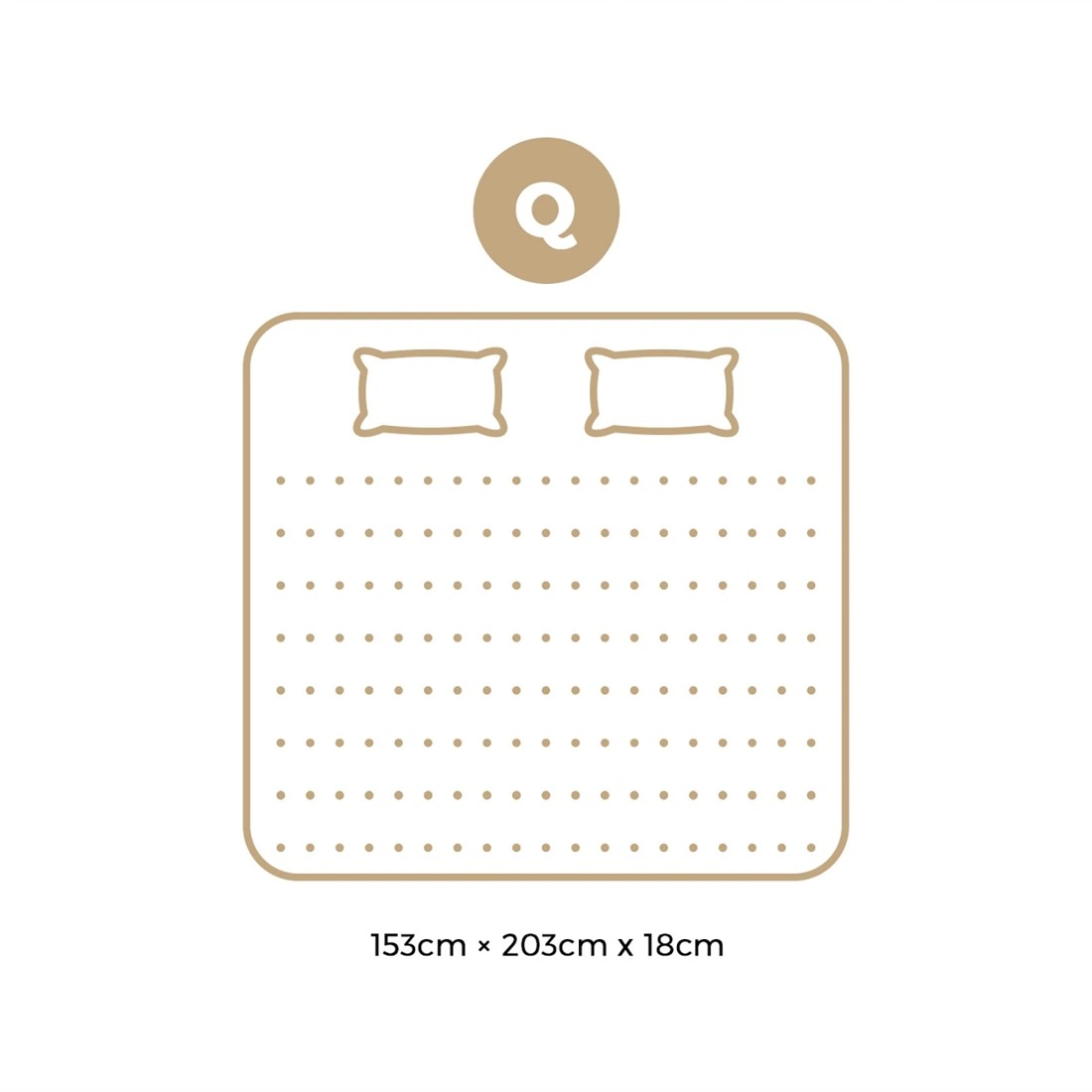 4 Bedra Bedding Mattress Luxury Bed Bonnell Spring Foam Medium 18cm Queen
 - Multi, 4 of 10