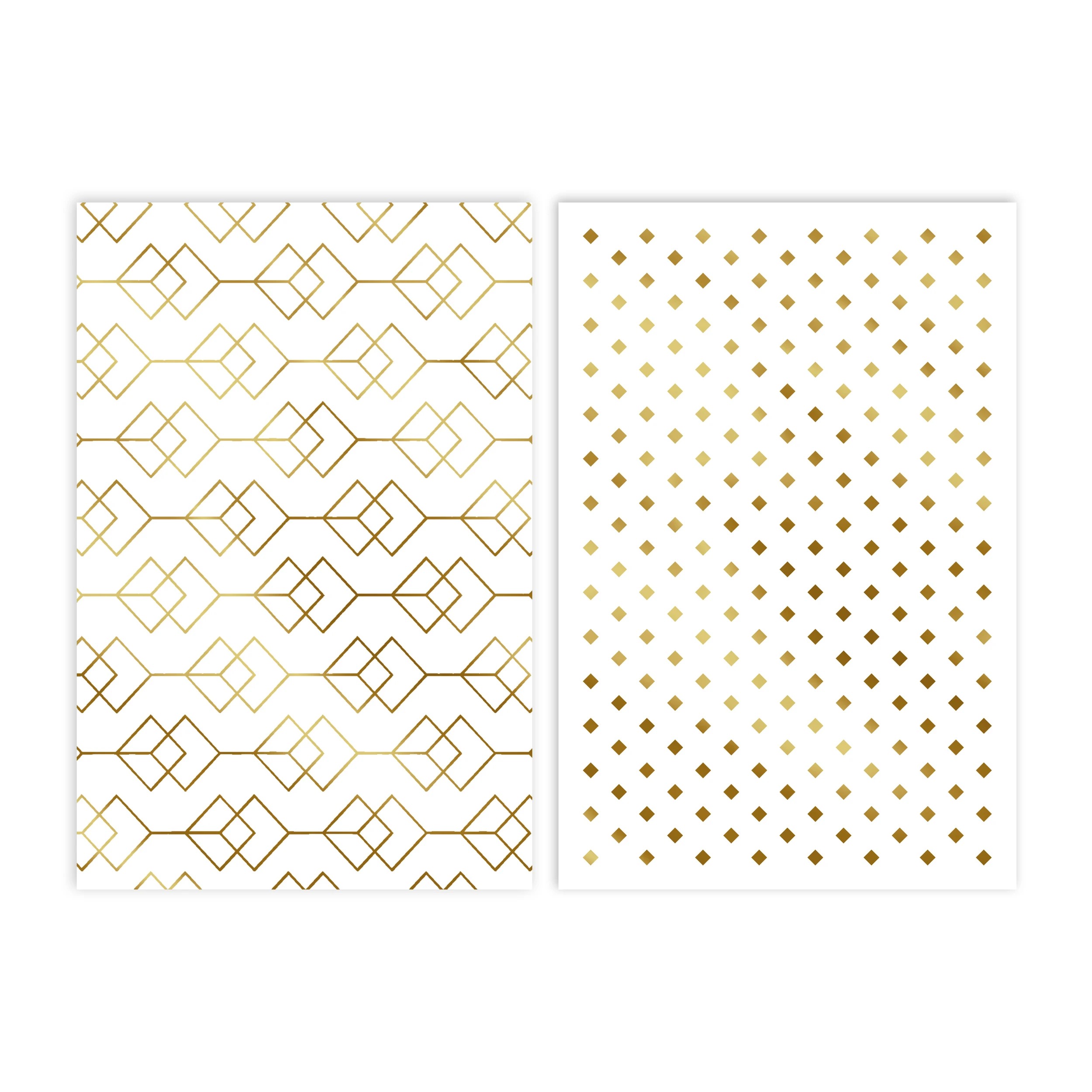 2 12 Pack Hallmark Blank Cards - Gold Pattern, 2 of 4