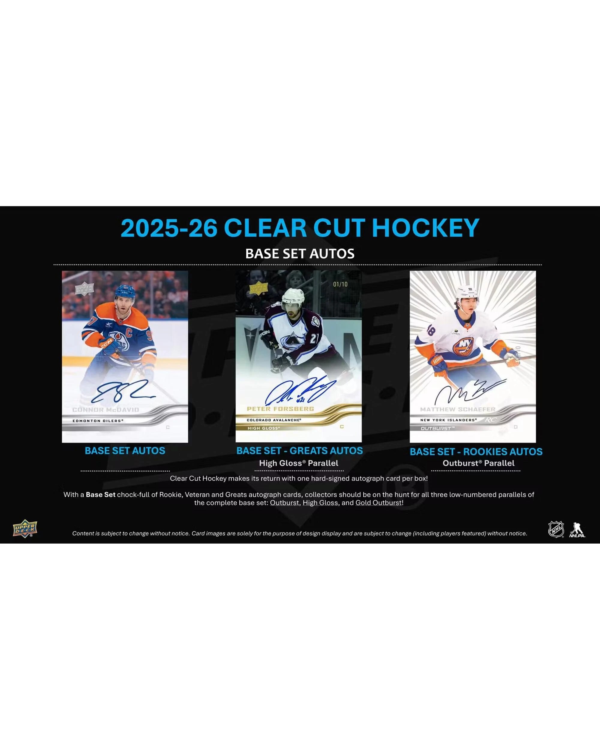 4 Upper Deck 2025/2026 NHL Clear Cut Hockey Hobby Box, 4 of 6
