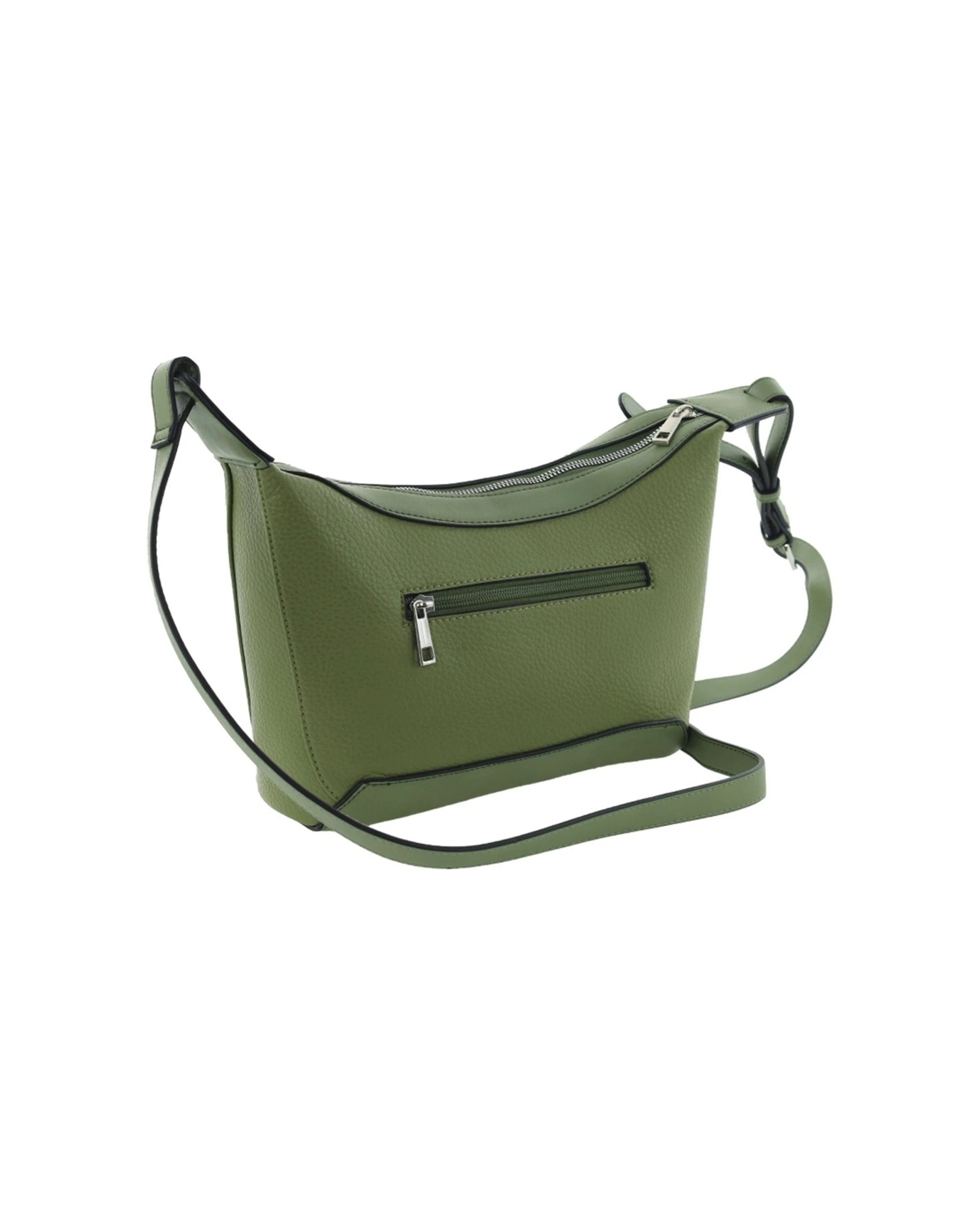 5 Milleni Vegan Leather Shoulder Bag With Adjustable Strap Vegan Leather - Green, 5 of 5
