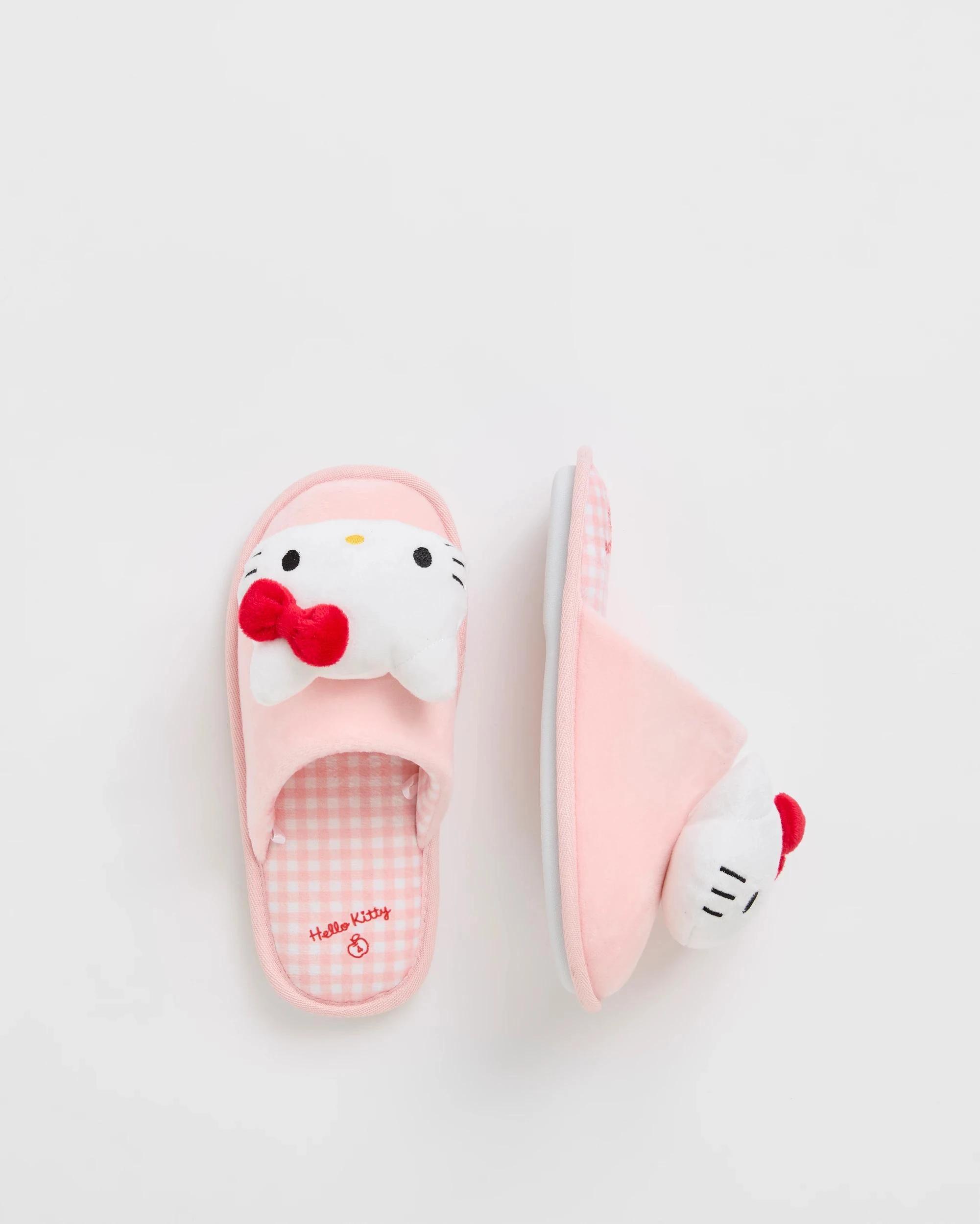 3 Girls Hello Kitty Slipper Scuff PINK, 3 of 3