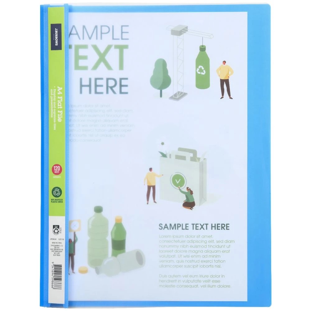 2 J.Burrows A4 Flat File Light Blue, 2 of 3