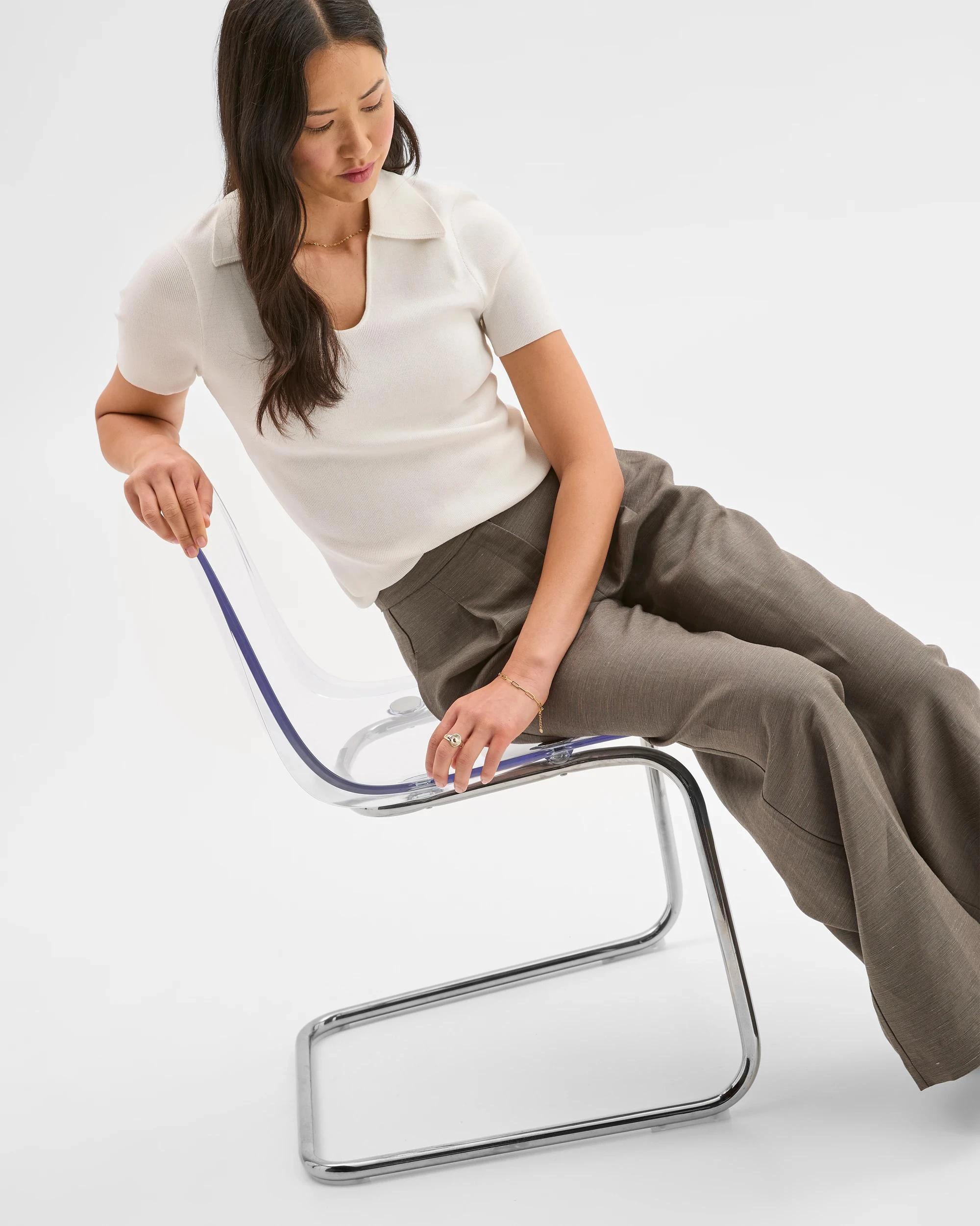 2 Preview Short Sleeve Ultimate Polo Top CLOUD DANCER, 2 of 9