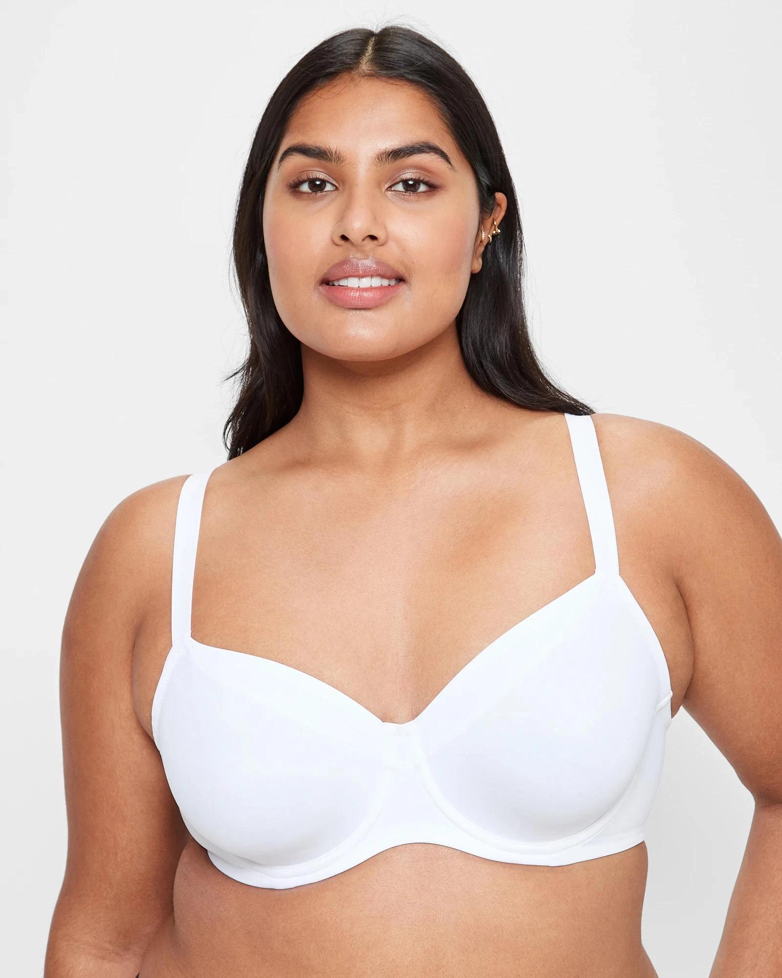 1 Target Minimiser Bra WHITE, 1 of 4