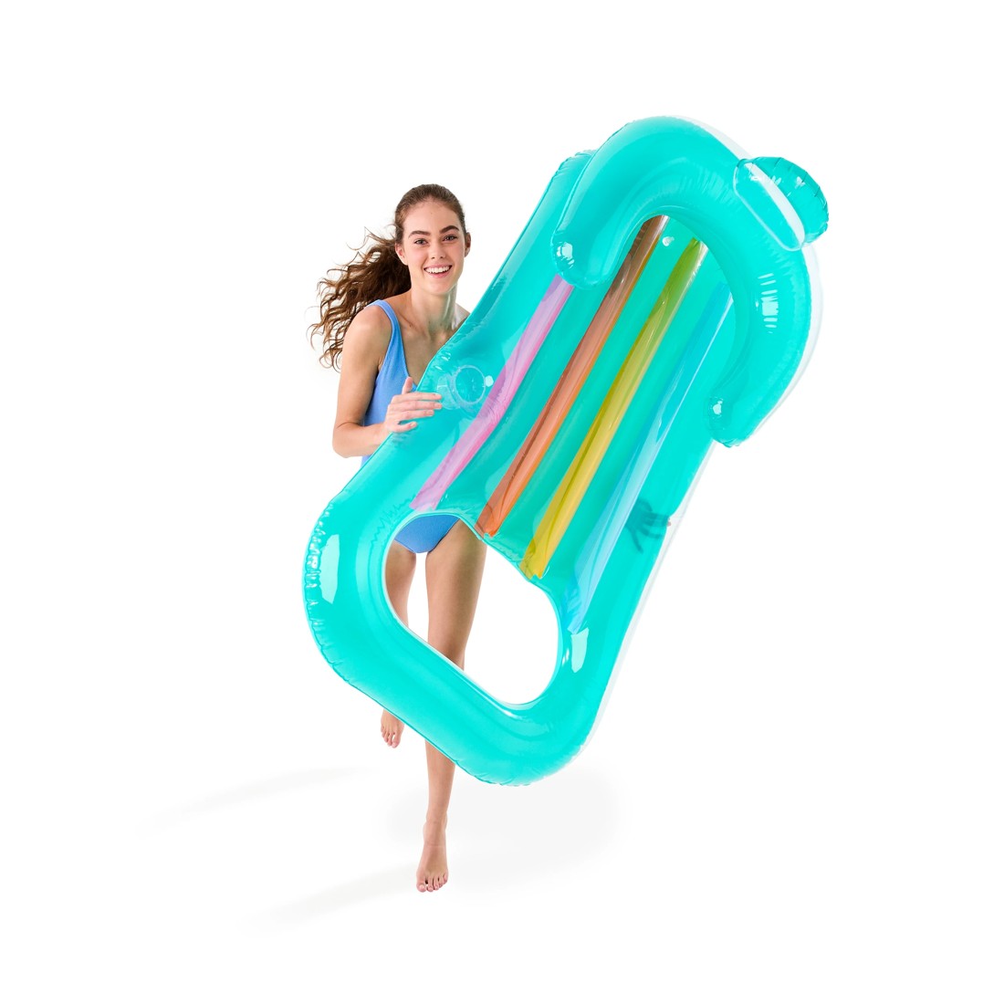 1 Inflatable Deluxe Pool Lounger, 1 of 9