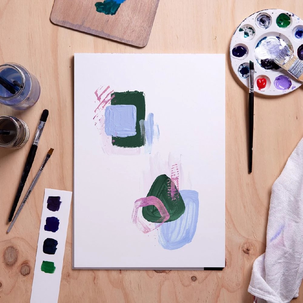 4 Reeves Intro A3 Acrylic Pad 300gsm 12 Sheets, 4 of 4