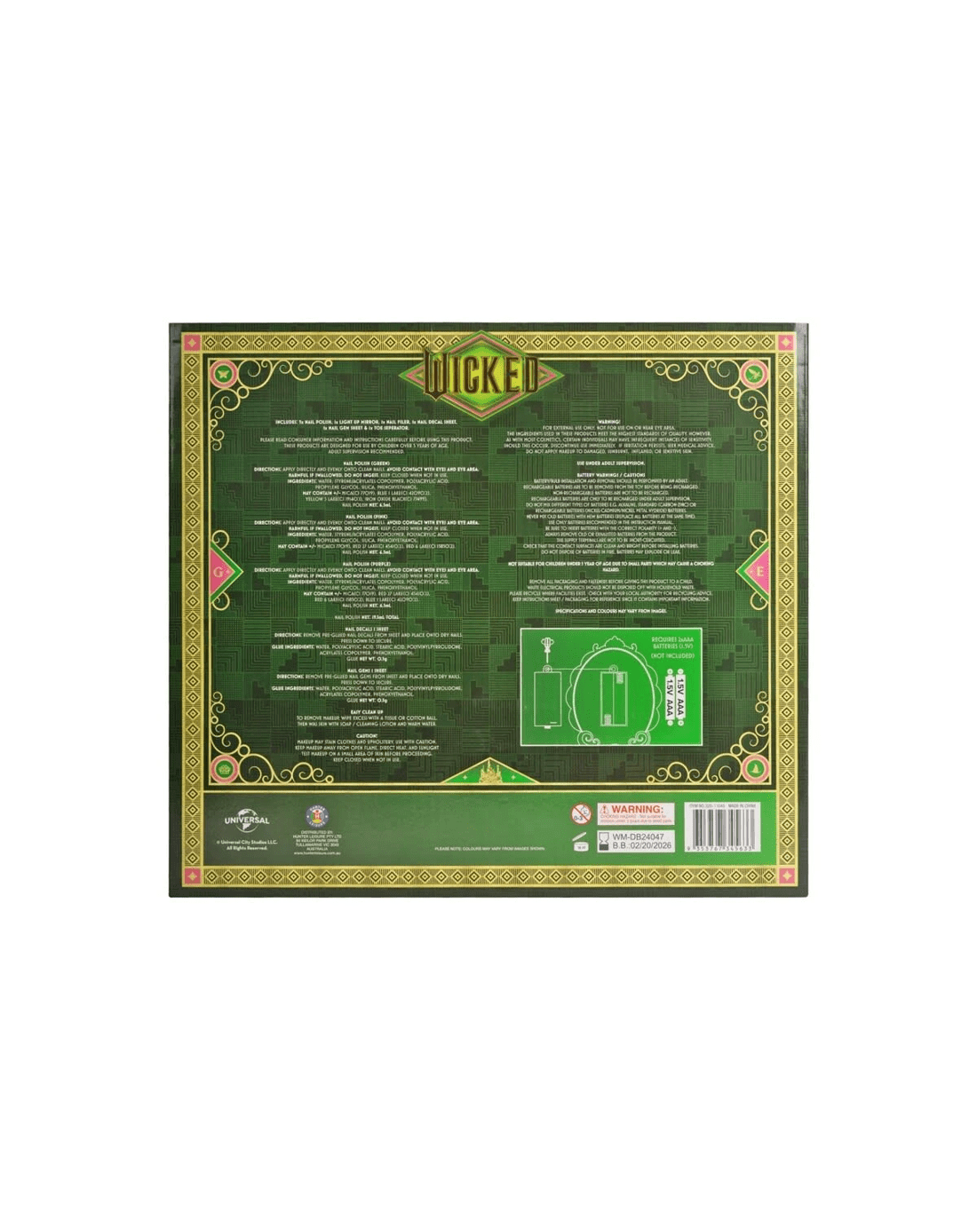 3 Wicked Light Up Mirror Gift Set, 3 of 3