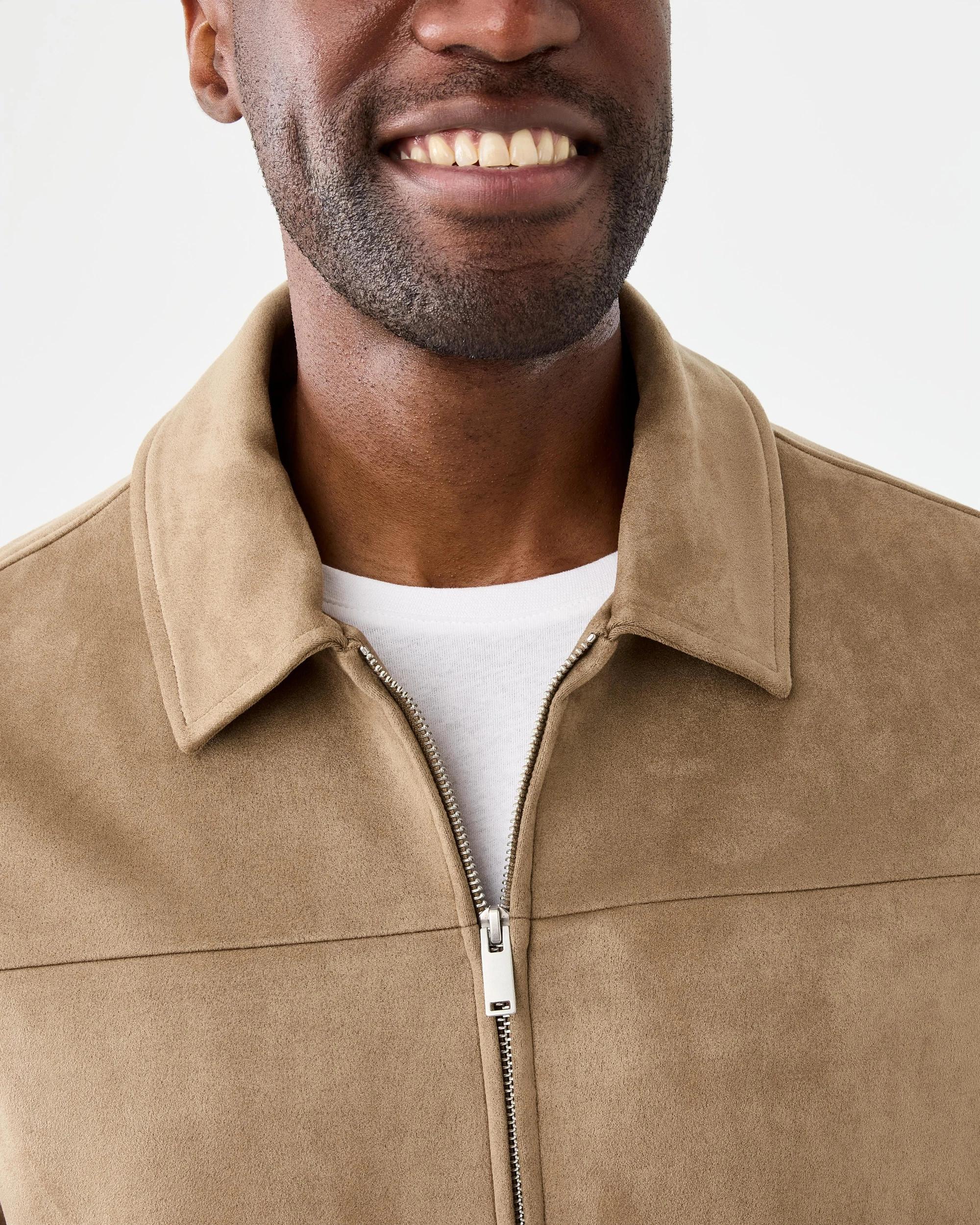 6 Suedette Bomber Jacket Brn Clay, 6 of 10