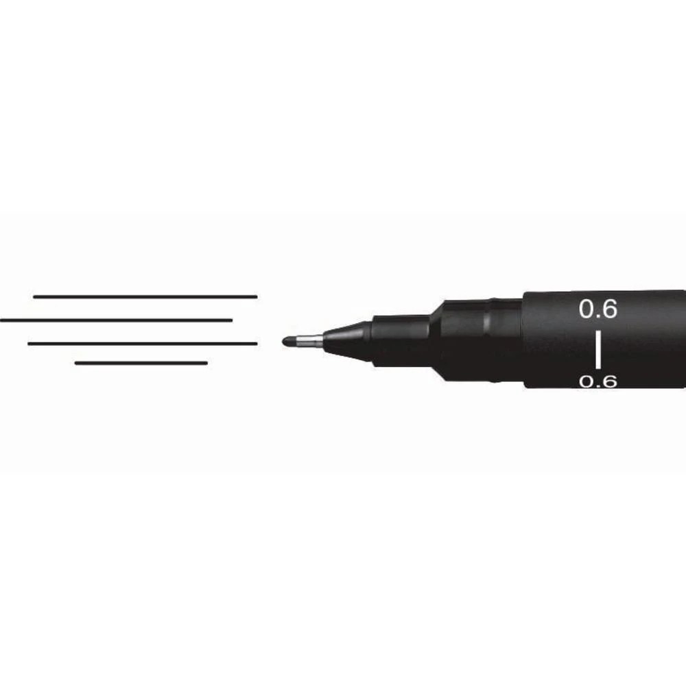 2 Uni Pin Fineliner 0.6mm Black, 2 of 2