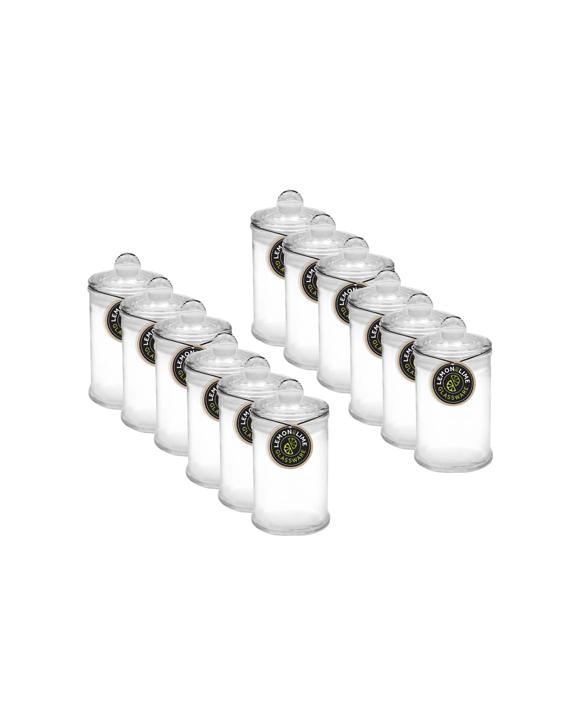 Lemon & Lime 12PK 150ml Glass Multipurpose Jar Set - Clear