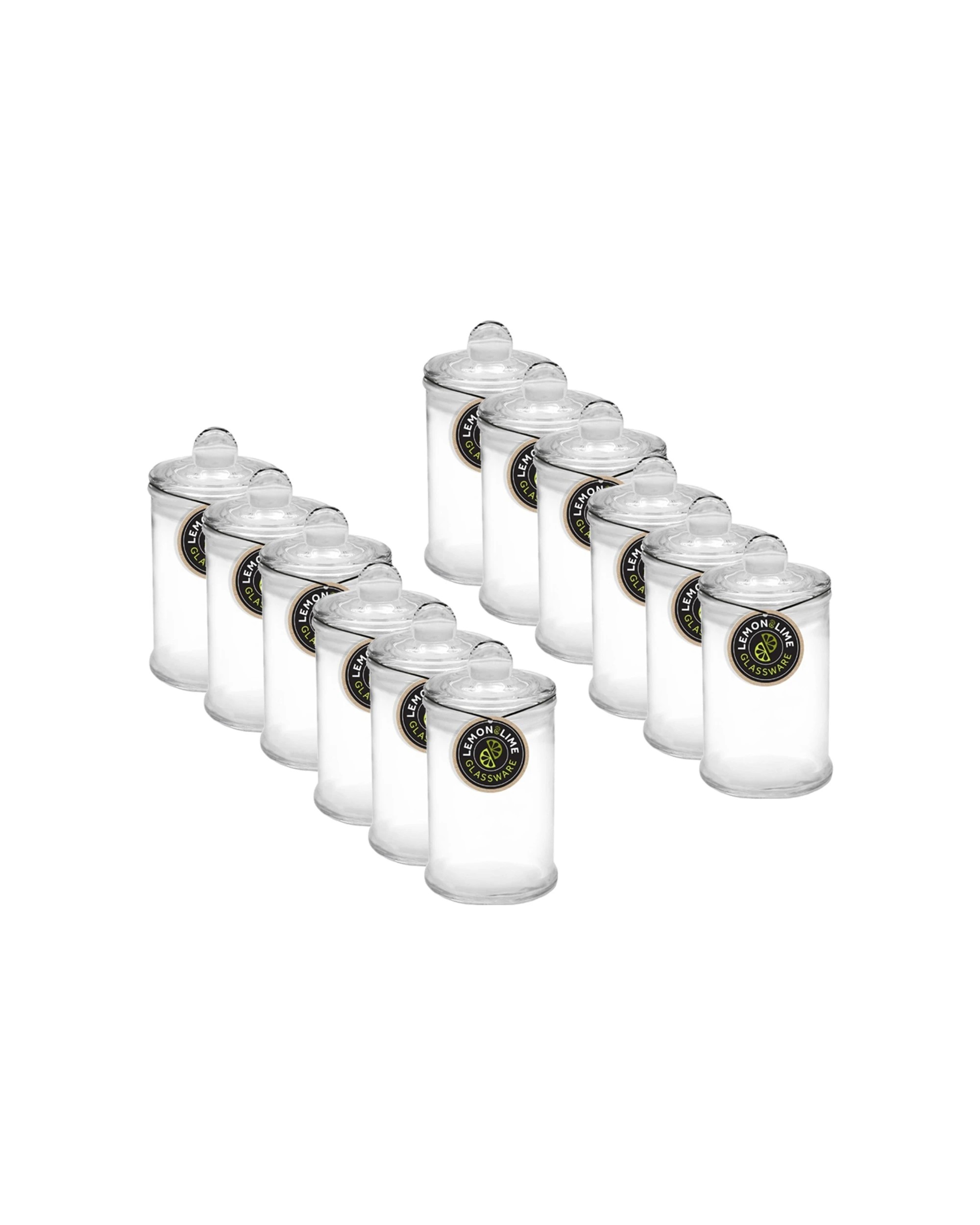 1 Lemon & Lime 12PK 150ml Glass Multipurpose Jar Set - Clear, 1 of 3