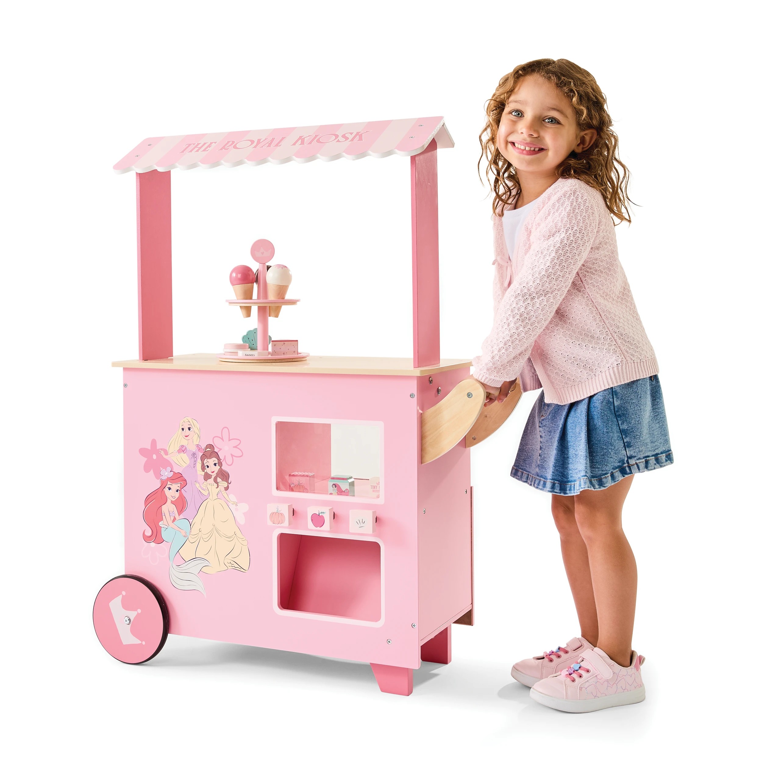 2 Disney Princess Wooden Ice Cream Vending Cart, 2 of 10