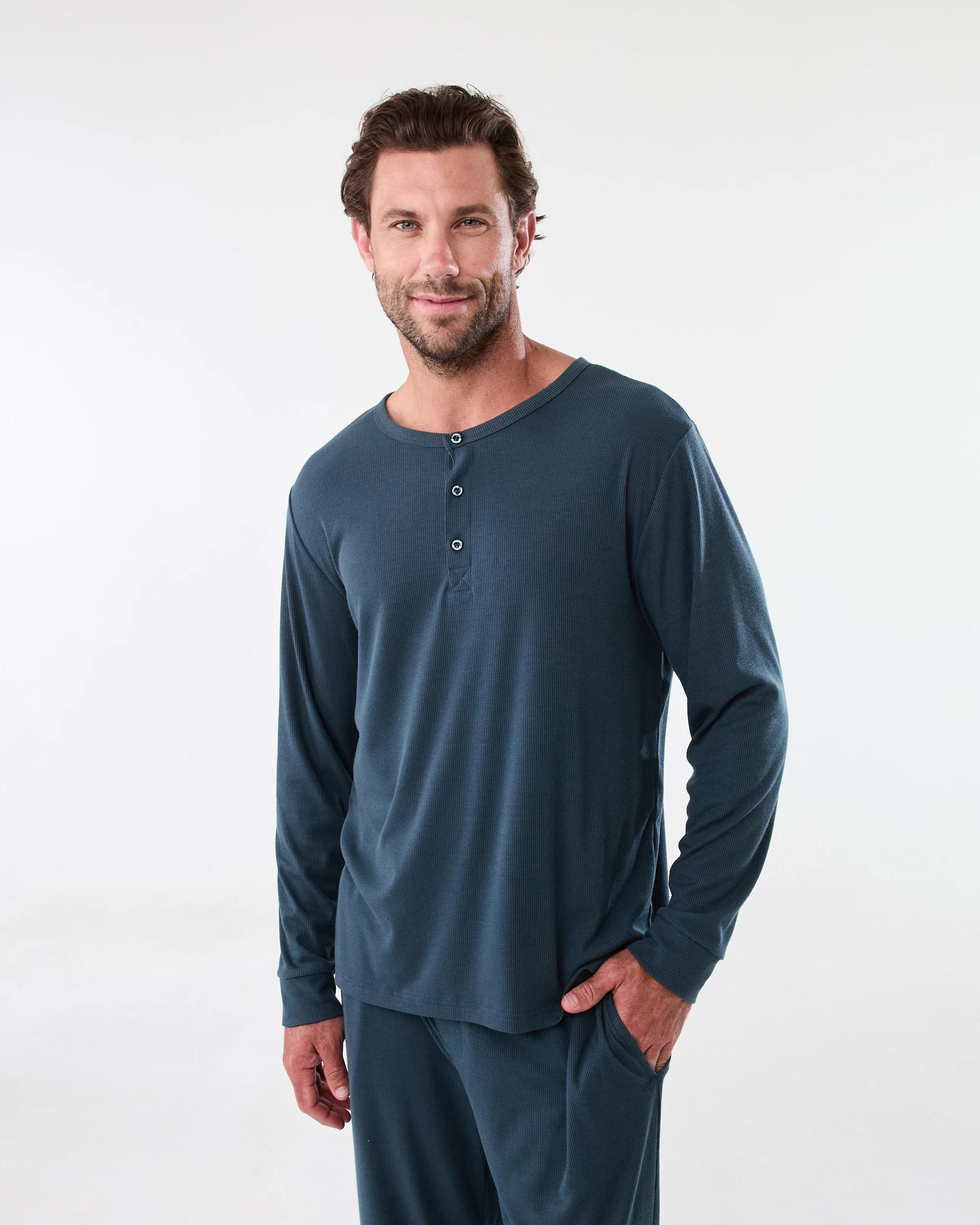1 Long Sleeve Rib Top Nvy Spell, 1 of 6