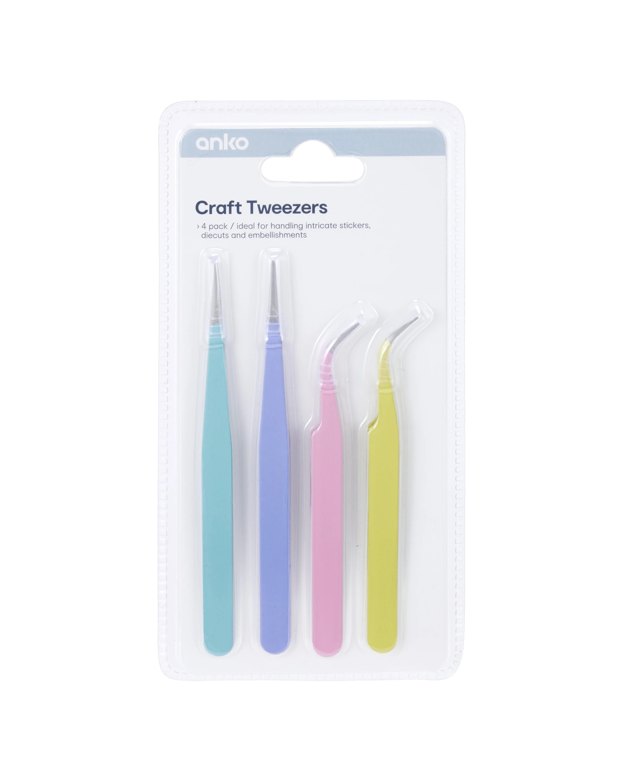 1 4 Pack Craft Tweezers, 1 of 7