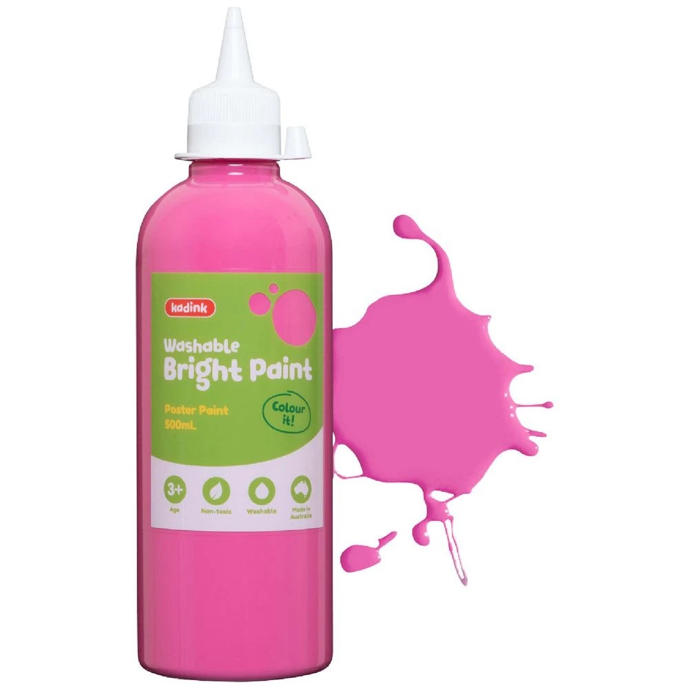 1 Kadink Washable Bright Poster Paint 500mL Magenta, 1 of 2