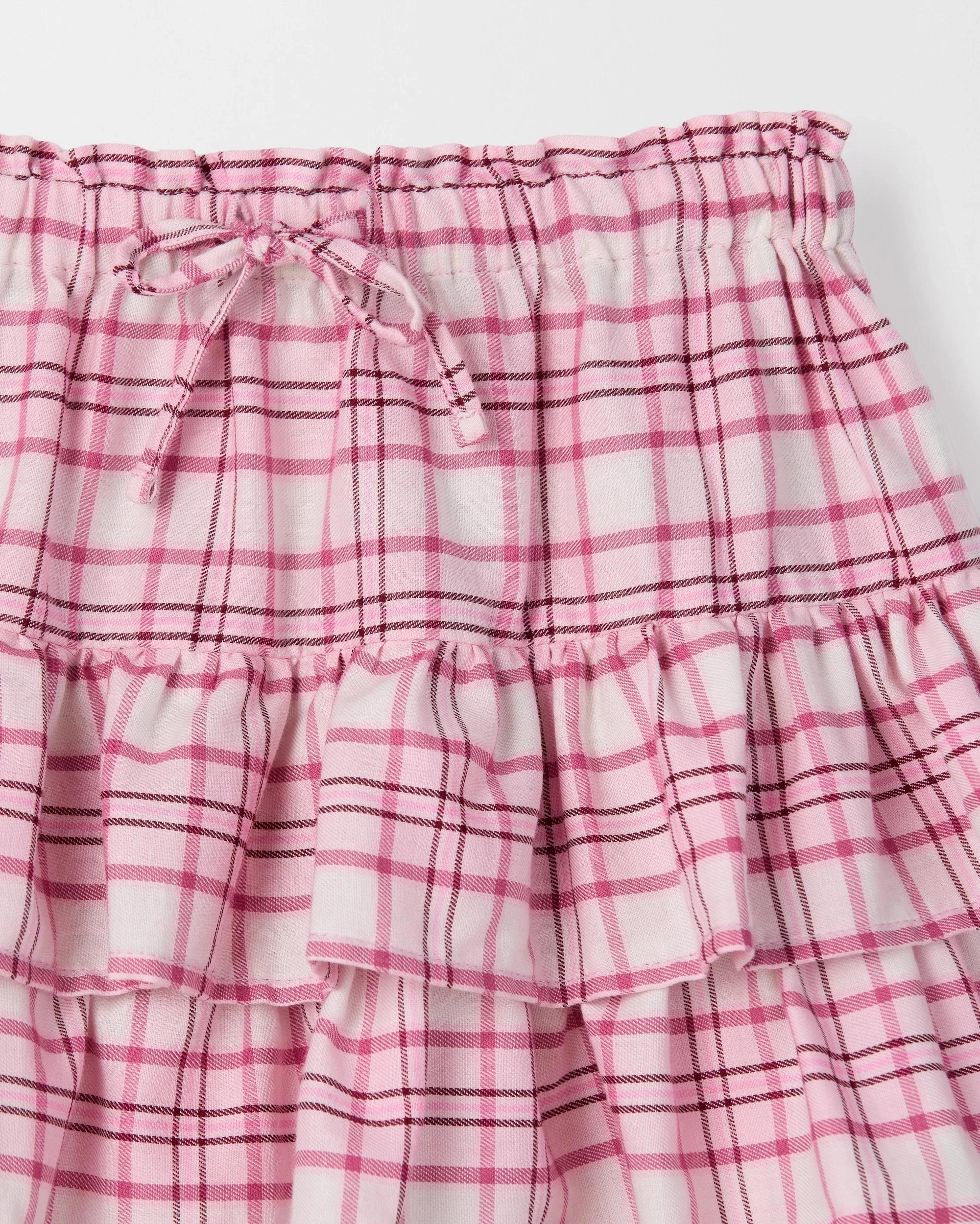 8 Target Australian Cotton Fashion Woven Check Rara Skirt PINK, 8 of 10