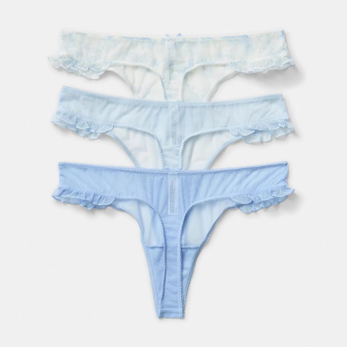 2 3 Pack Mesh G-String Briefs Trop Toile, 2 of 10