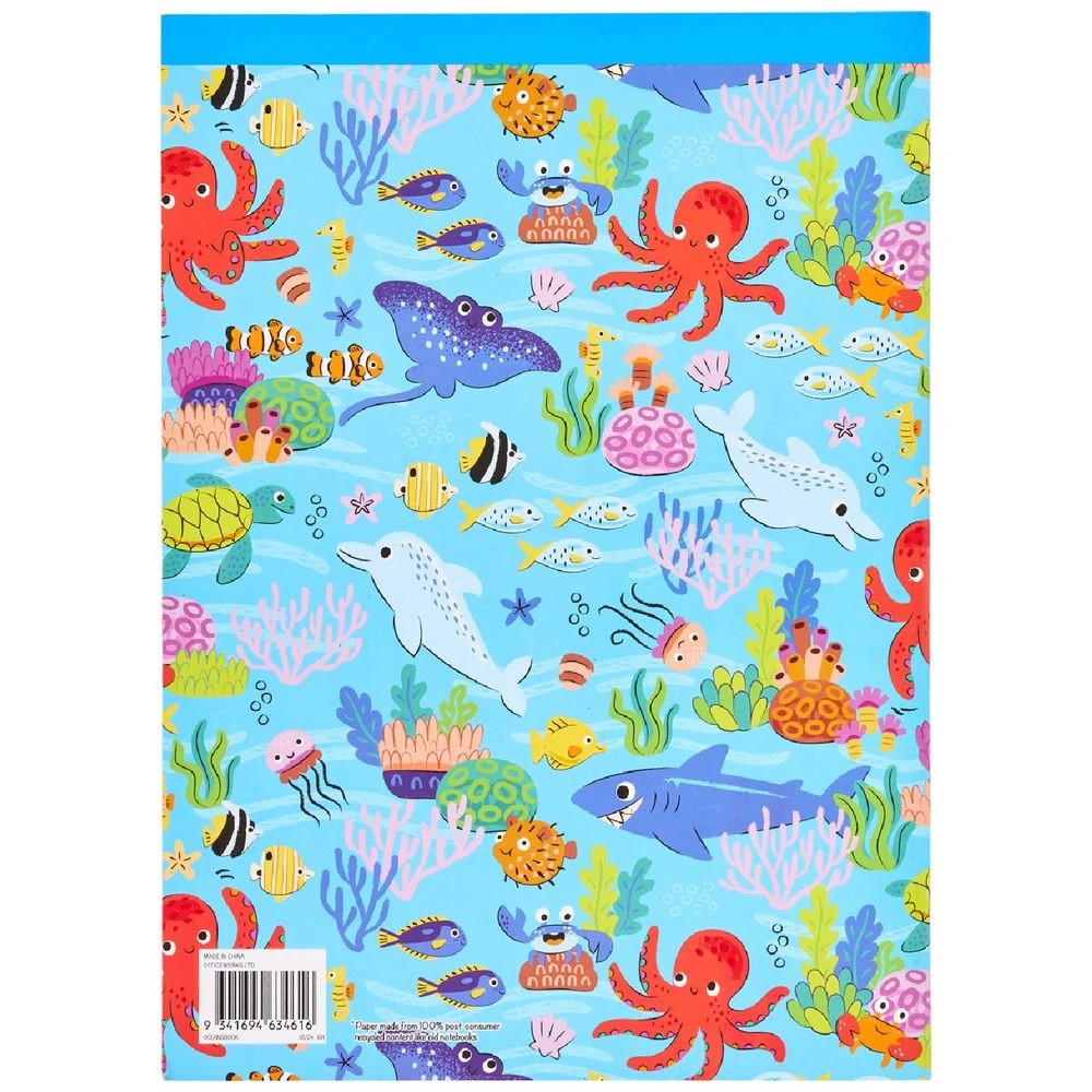 4 Studymate Under The Sea Recycled Scrapbook 72 Pages, 4 of 4