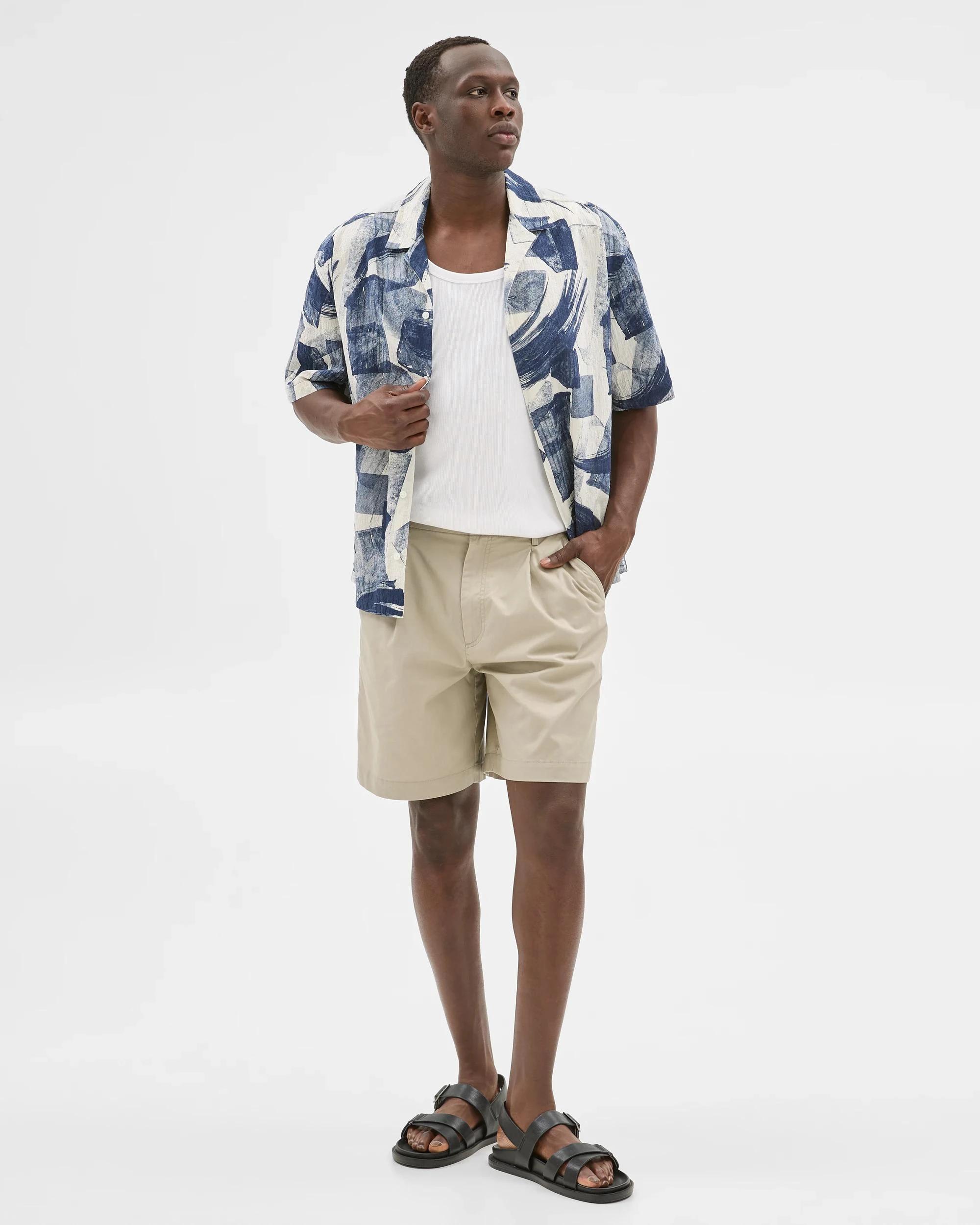 1 Australian Cotton Rich Party Shirt - Commons BLUE, 1 of 8