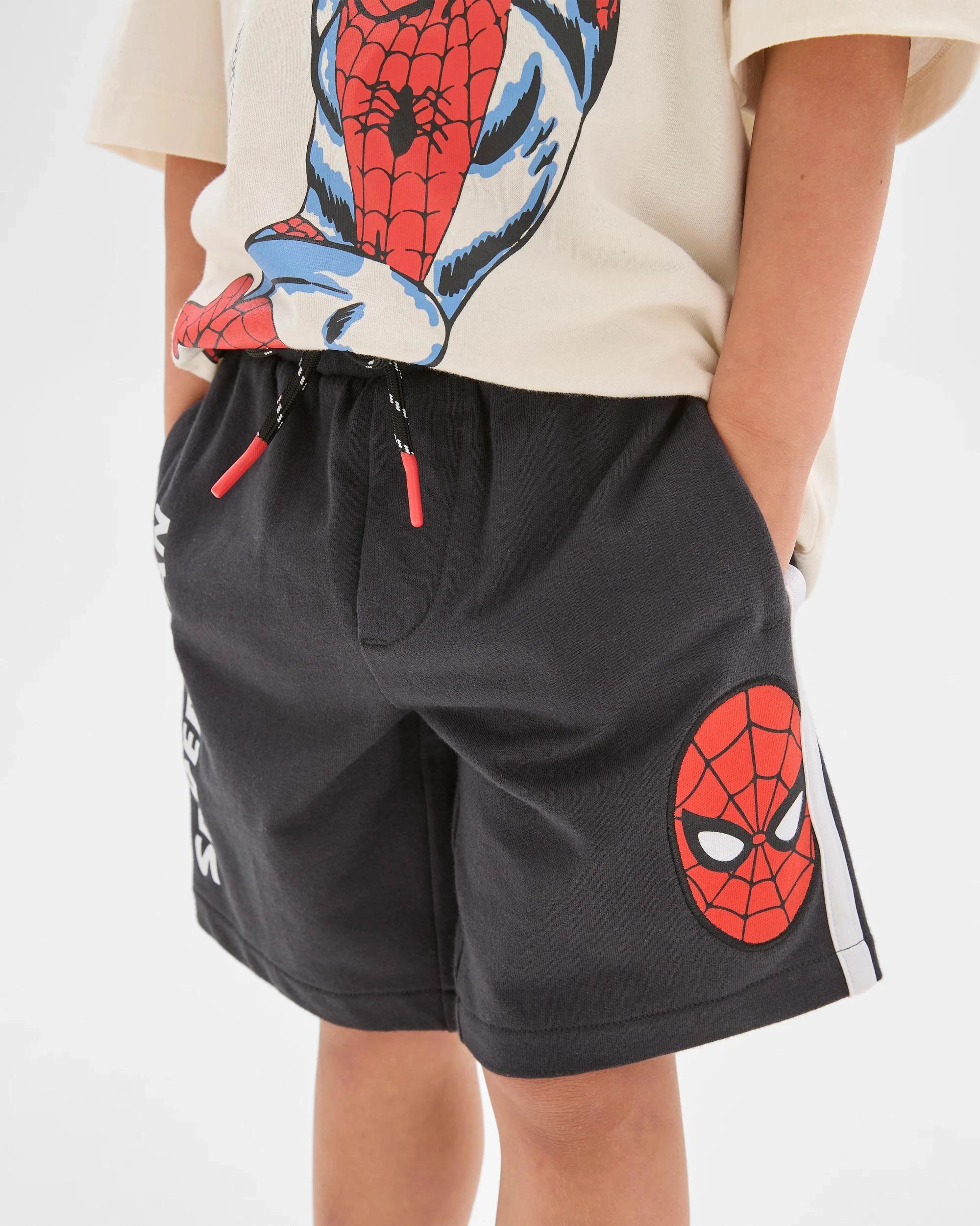 2 Spider-Man Australian Cotton Shorts CHARCOAL, 2 of 6