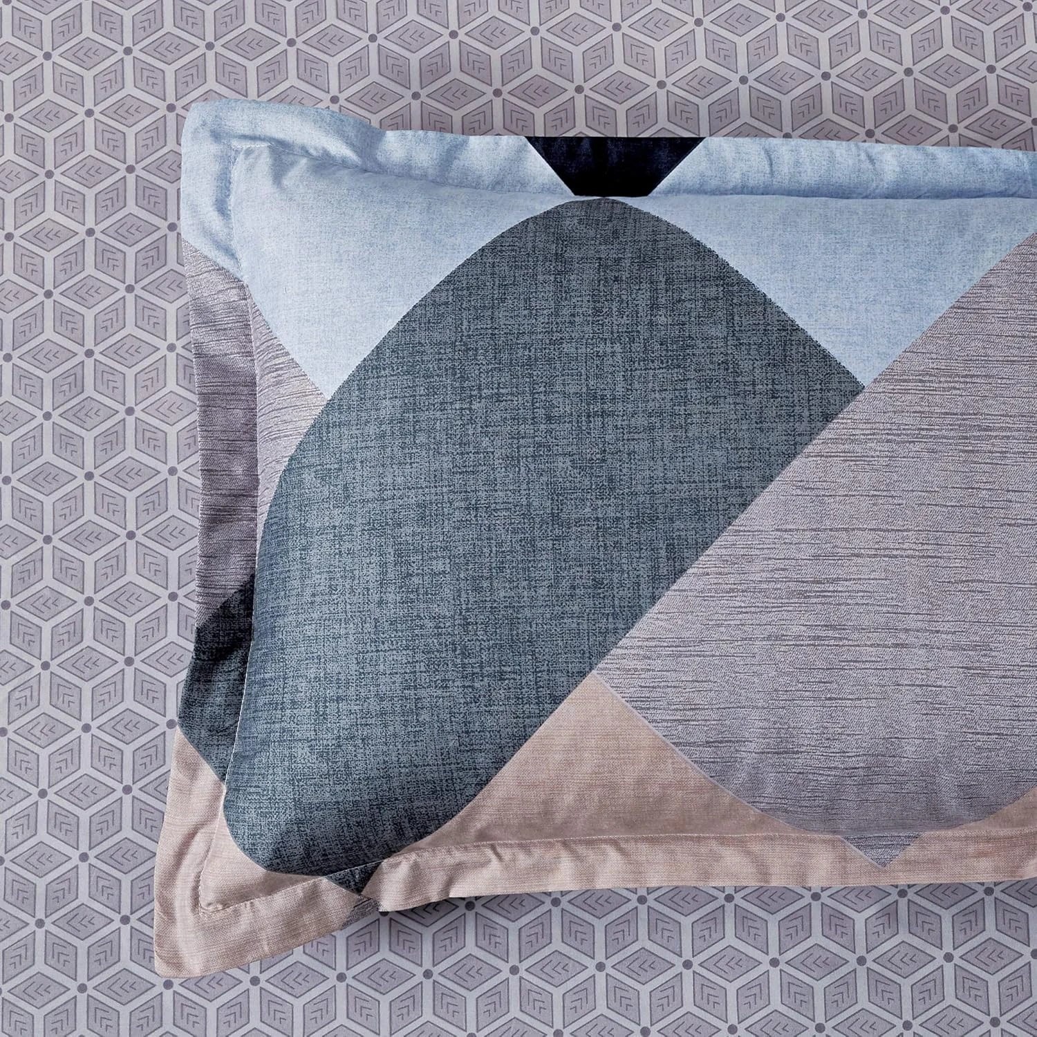 3 CleverPolly Printed Microfibre Reversible Quilt Cover Set - Jay - Queen Bed, 3 of 6