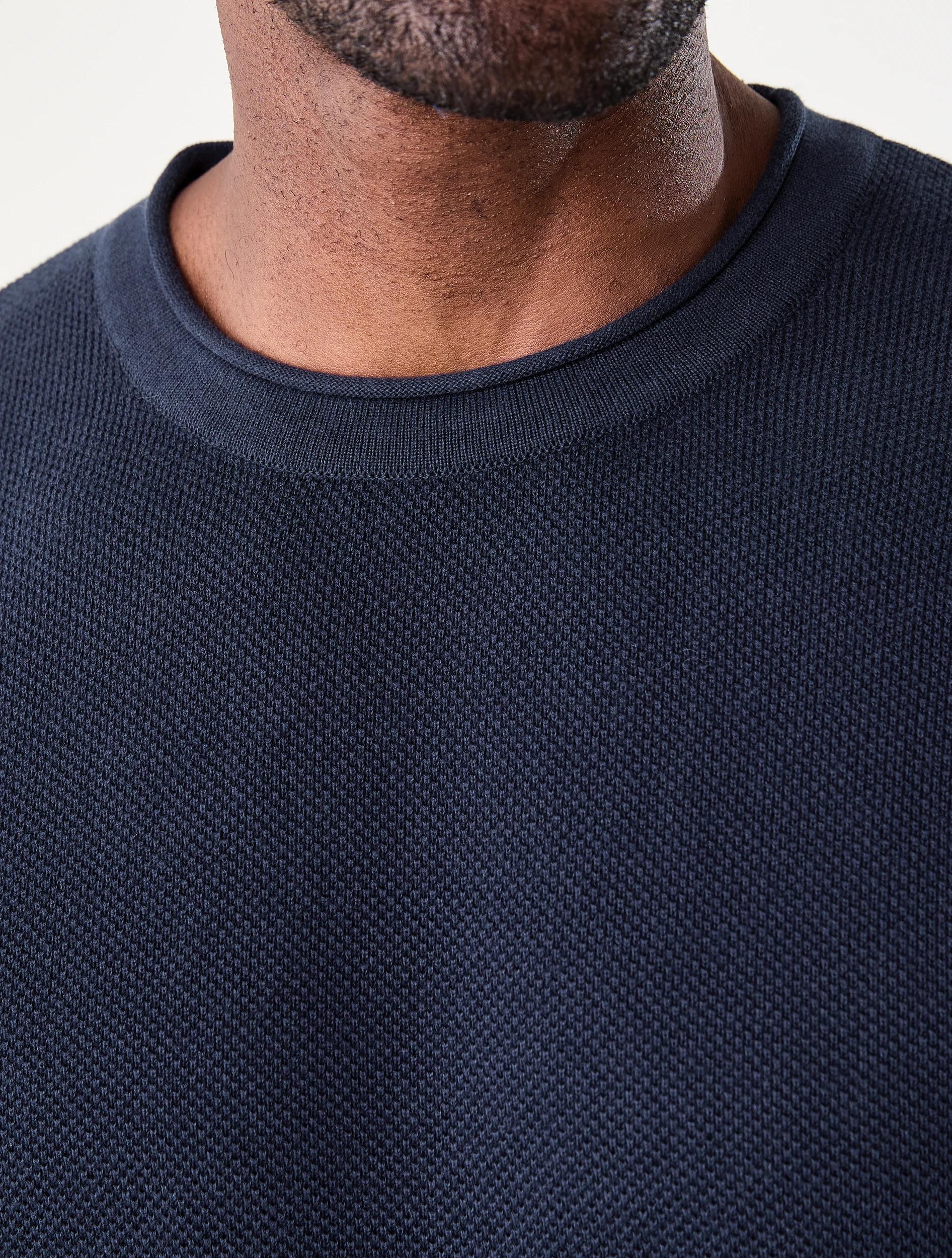 5 Lightweight Textured Knit Jumper Sky Cptn, 5 of 7