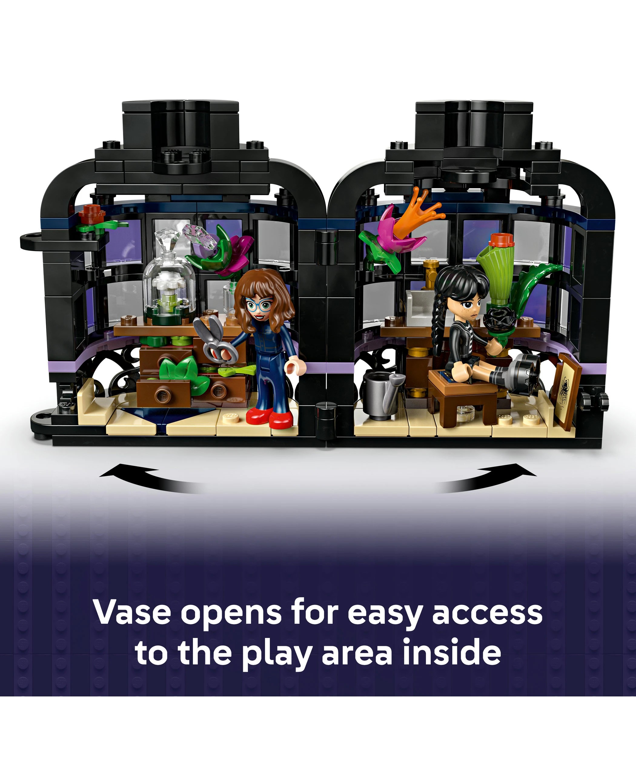 4 LEGO Wednesday Black Dahlia Flower 76784, 4 of 10